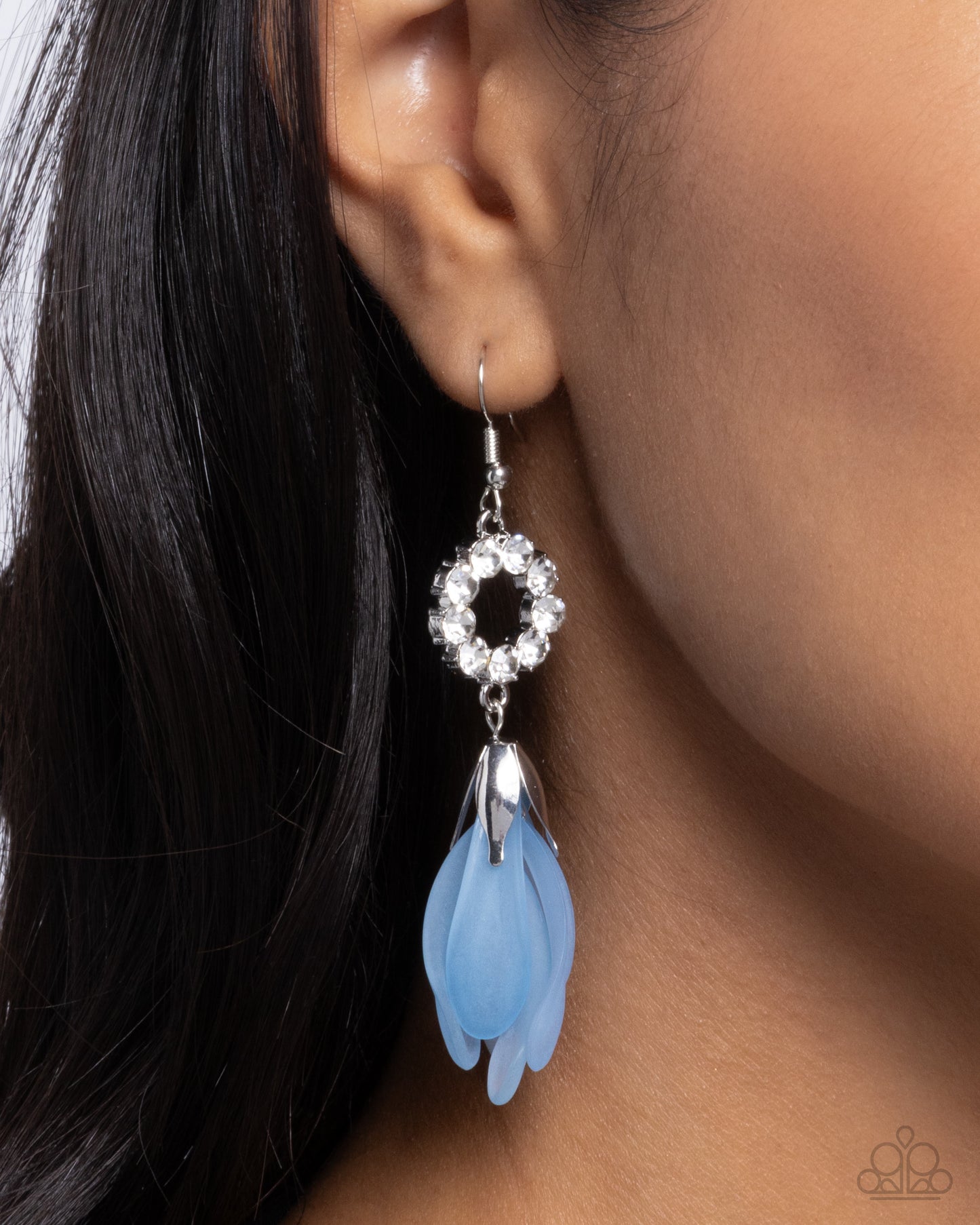 Profuse Petals - Blue Earring - Paparazzi - Dare2bdazzlin N Jewelry