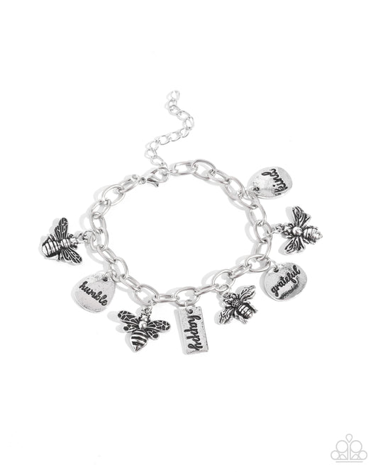 Compassionate Charm - Silver Bracelet - Paparazzi - Dare2bdazzlin N Jewelry