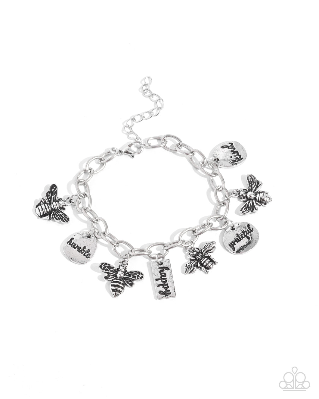 Compassionate Charm - Silver Bracelet - Paparazzi