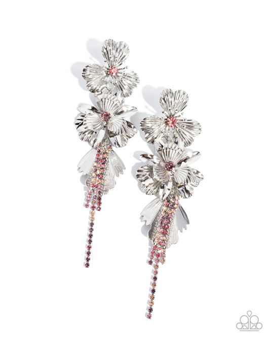 Classical Cadenza - Multi Post Earring - Paparazzi - Dare2bdazzlin N Jewelry