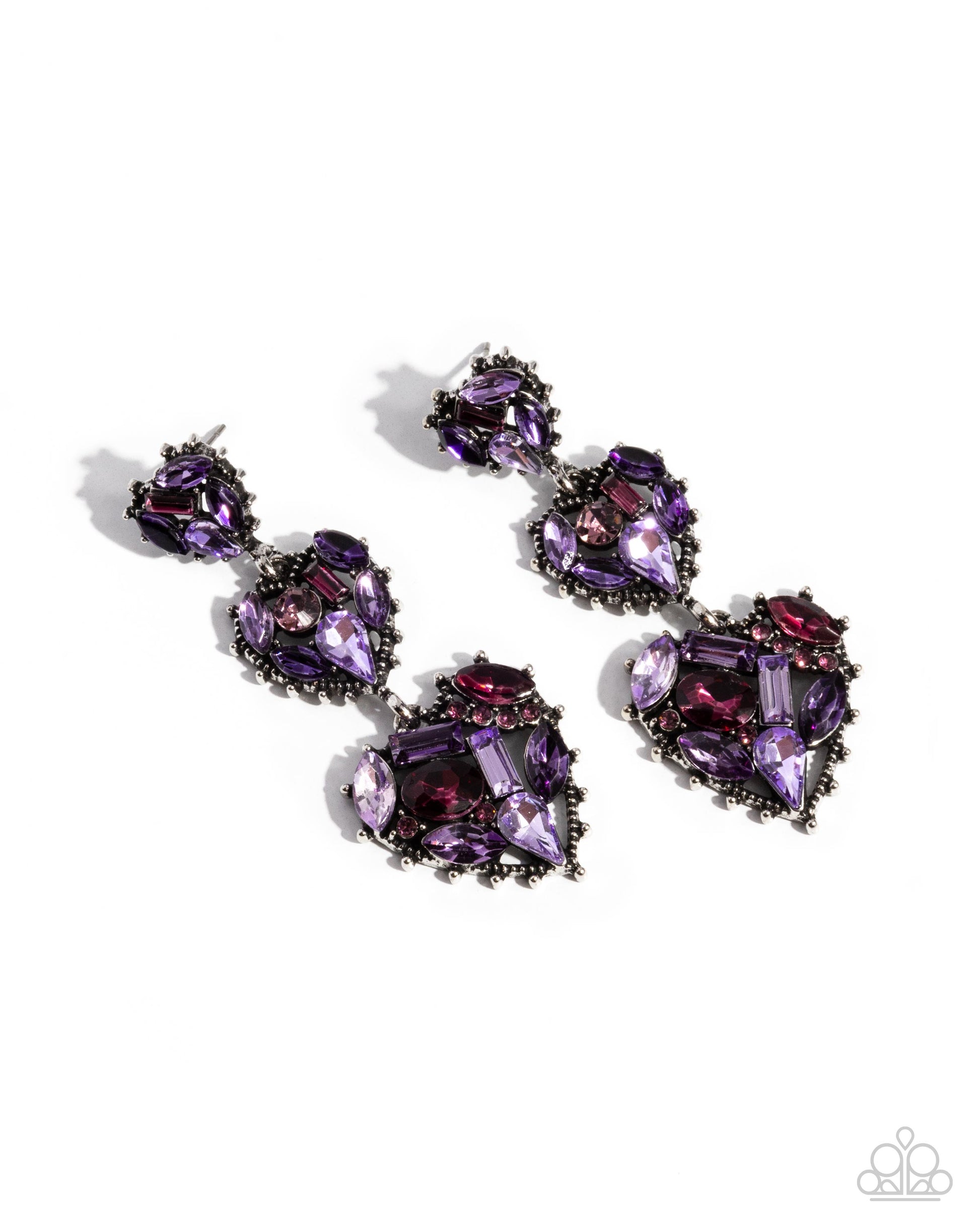 Lovable Lure - Purple Post Earring - Paparazzi - Dare2bdazzlin N Jewelry