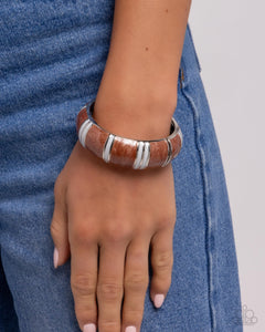 Pearly Persistence - Brown Bracelet - Paparazzi