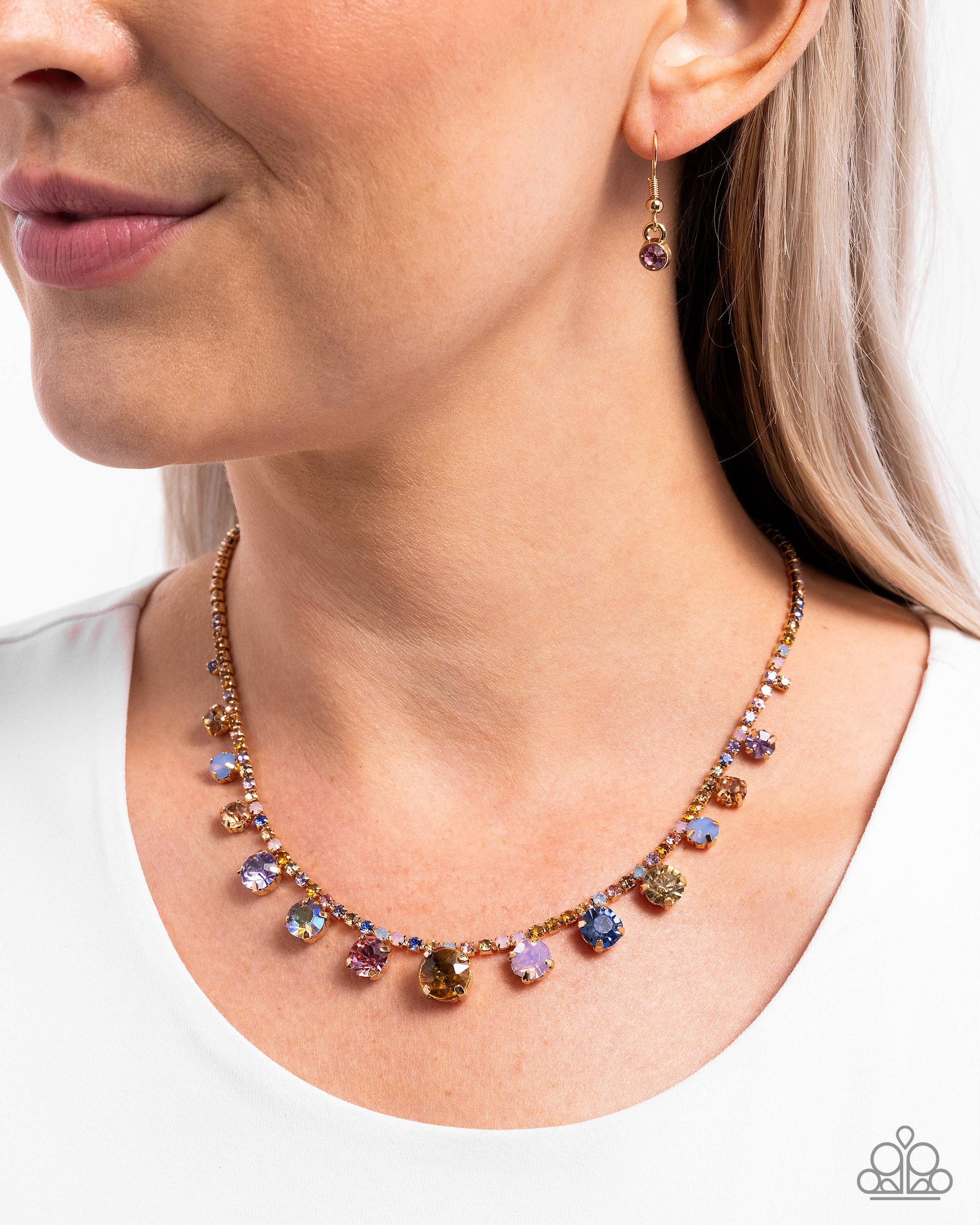 Colorful Countess - Multi Necklace - Paparazzi - Dare2bdazzlin N Jewelry