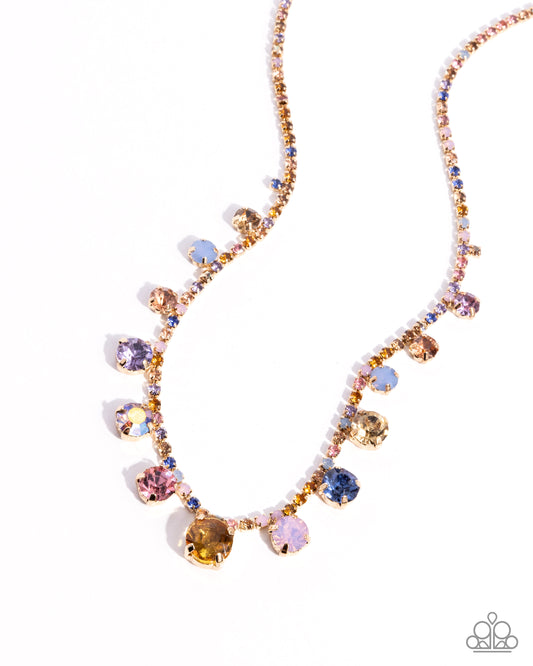 Colorful Countess - Multi Necklace - Paparazzi - Dare2bdazzlin N Jewelry