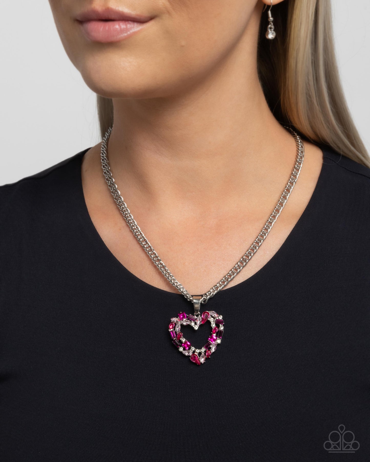 Romance is a Bonus - Pink Necklace - Paparazzi - Dare2bdazzlin N Jewelry