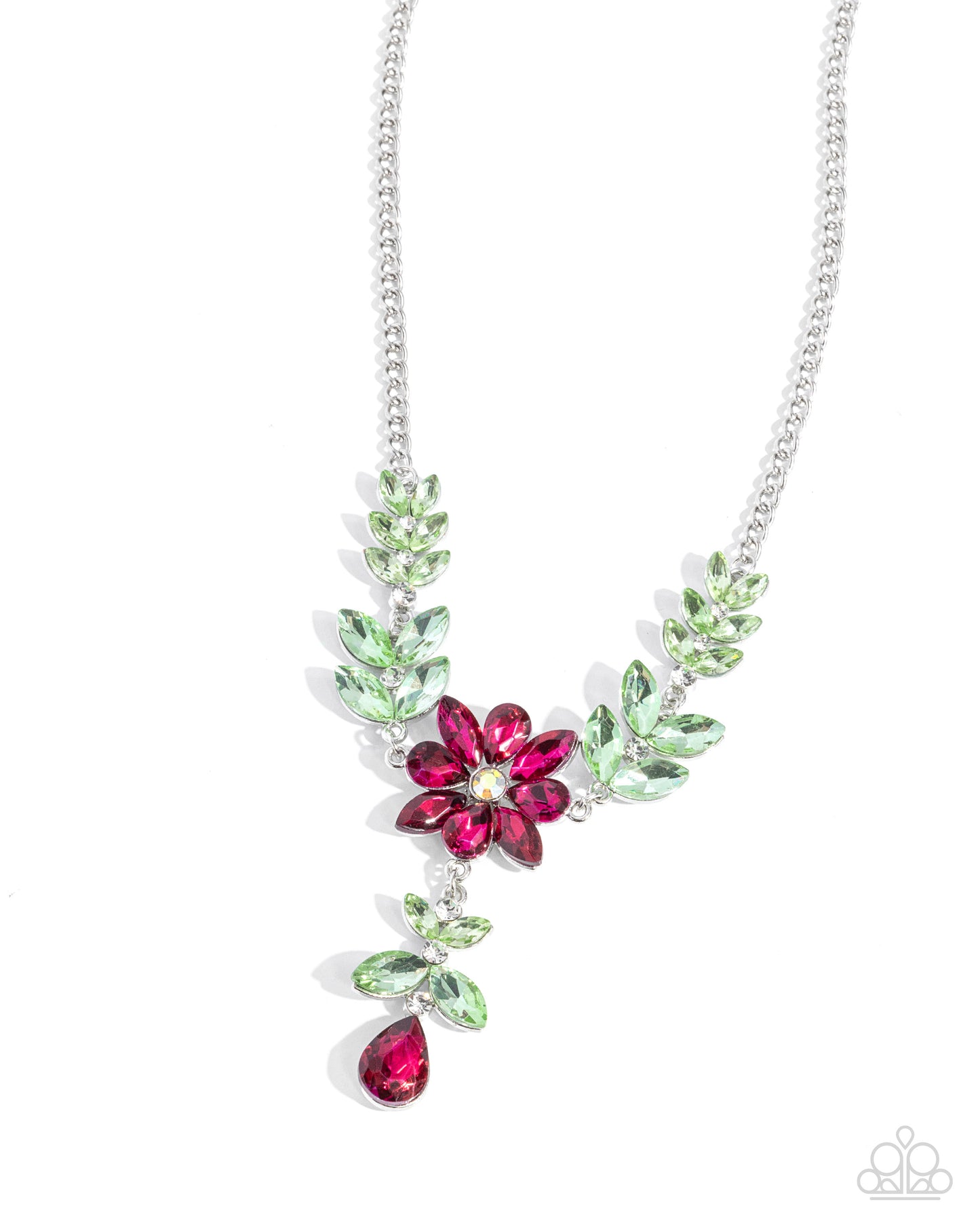 Bouquet Backdrop - Pink Necklace - Paparazzi - Dare2bdazzlin N Jewelry