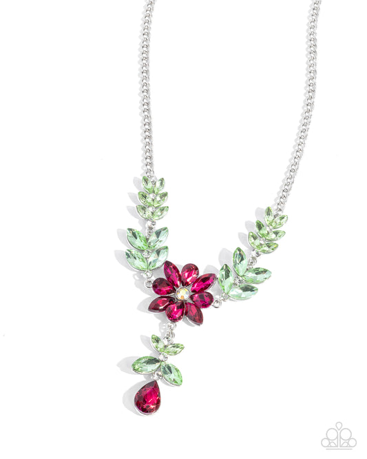Bouquet Backdrop - Pink Necklace - Paparazzi - Dare2bdazzlin N Jewelry