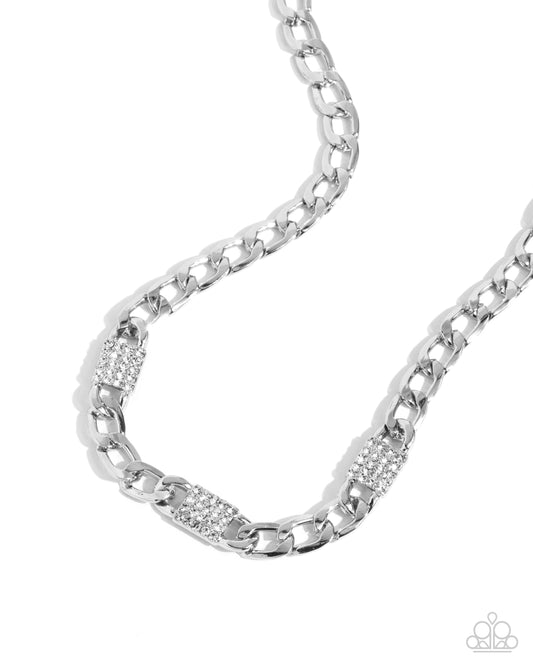 Impressive Independence - White Necklace - Paparazzi - Dare2bdazzlin N Jewelry