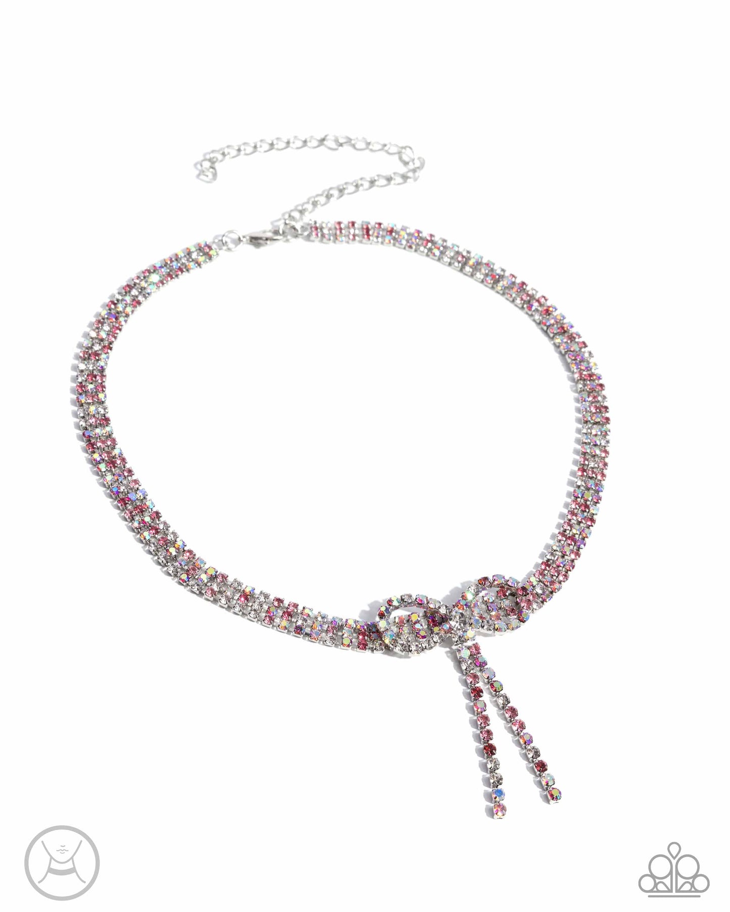 Buckingham Bow - Pink Choker - Paparazzi - Dare2bdazzlin N Jewelry