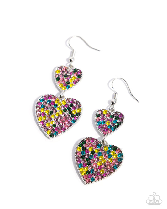 You Make My Heart Glow - Multi Earring - Paparazzi - Dare2bdazzlin N Jewelry