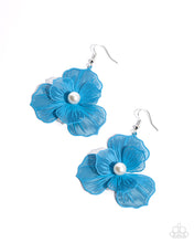 Load image into Gallery viewer, PETAL the Score - Blue Earring - Paparazzi
