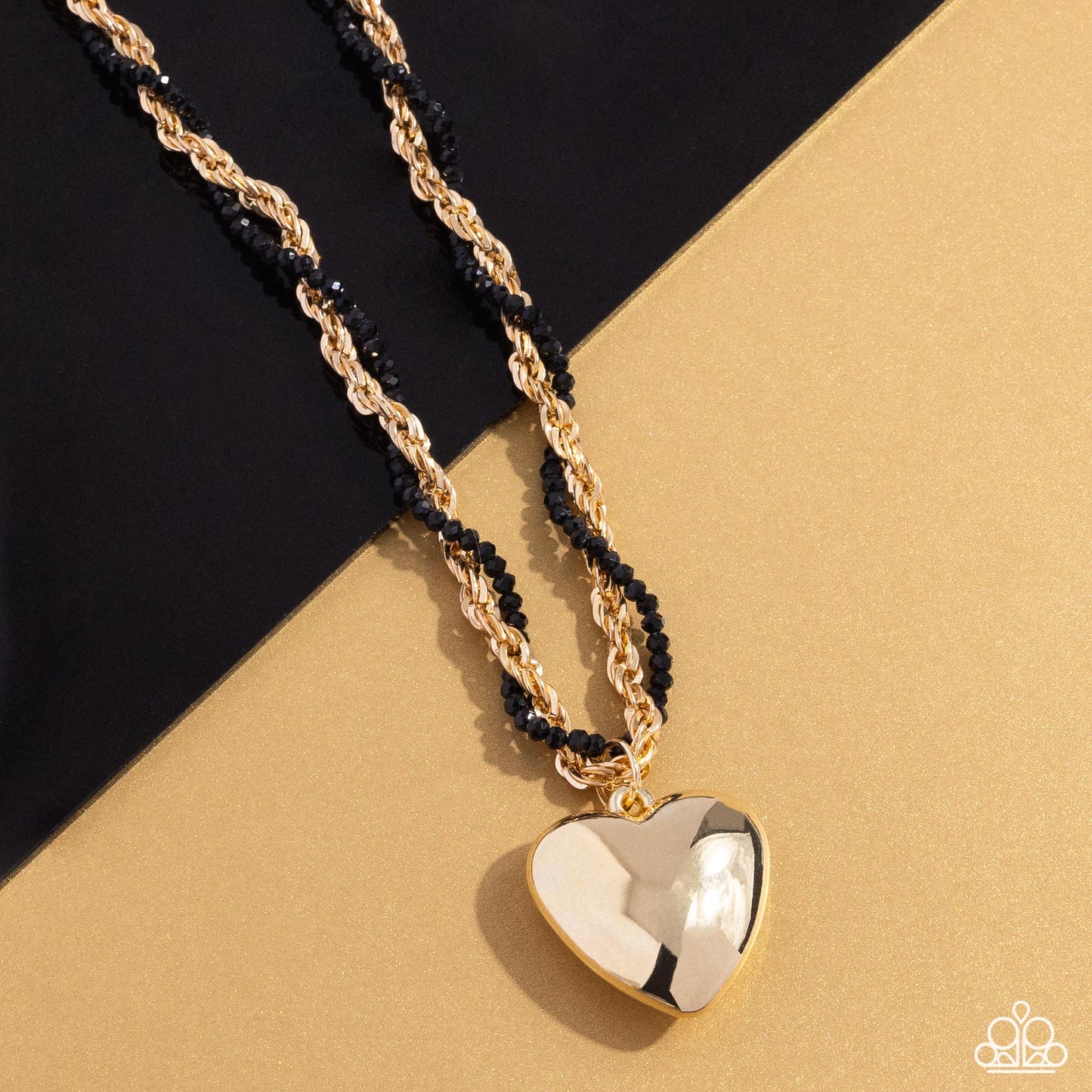 Falling Slowly - Gold Necklace - Paparazzi - Dare2bdazzlin N Jewelry