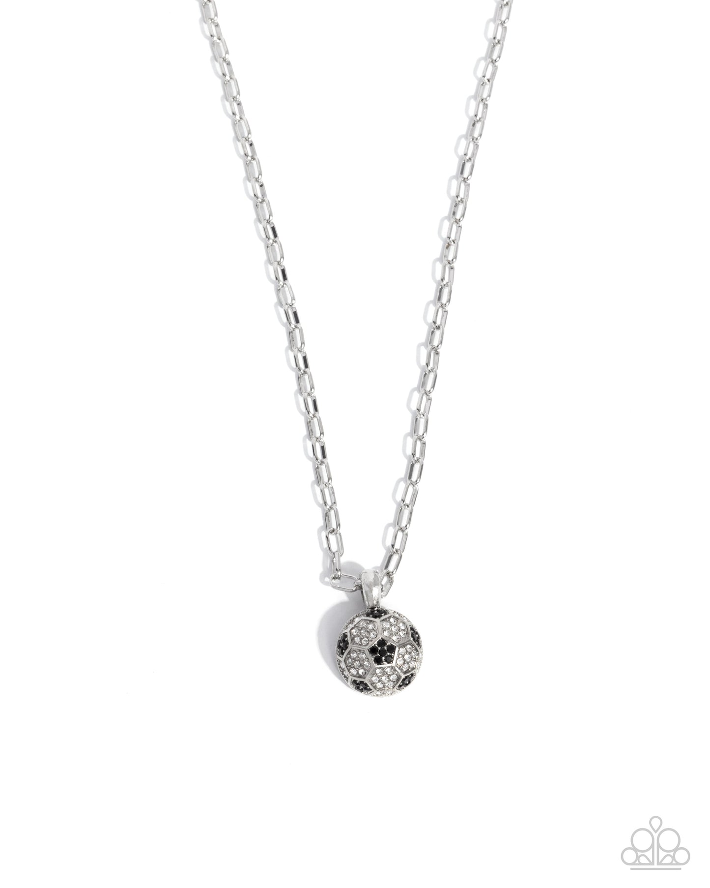 Soccer Pitch - Black Necklace - Paparazzi - Dare2bdazzlin N Jewelry