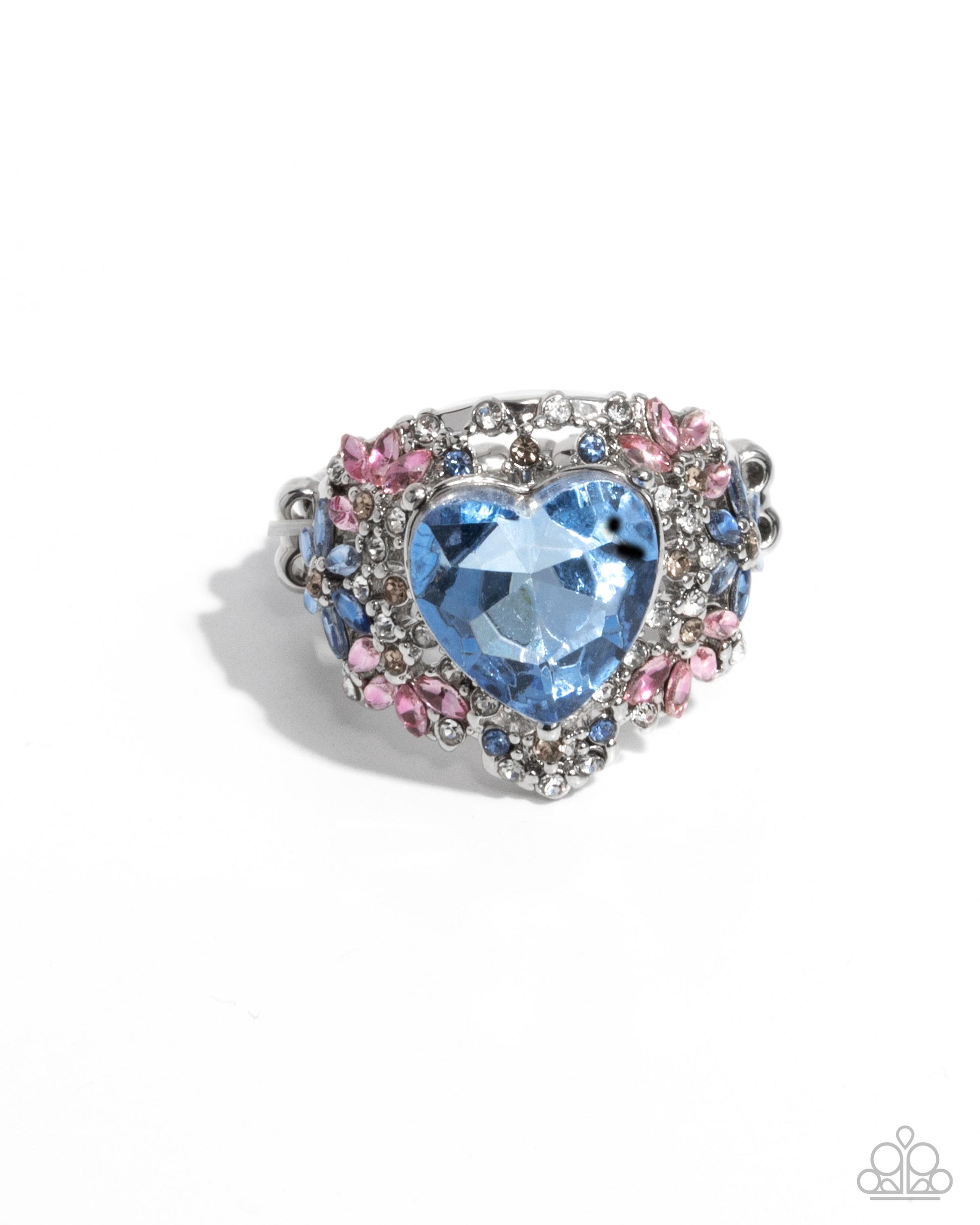 Bursting with Beauty - Blue Ring - Paparazzi - Dare2bdazzlin N Jewelry