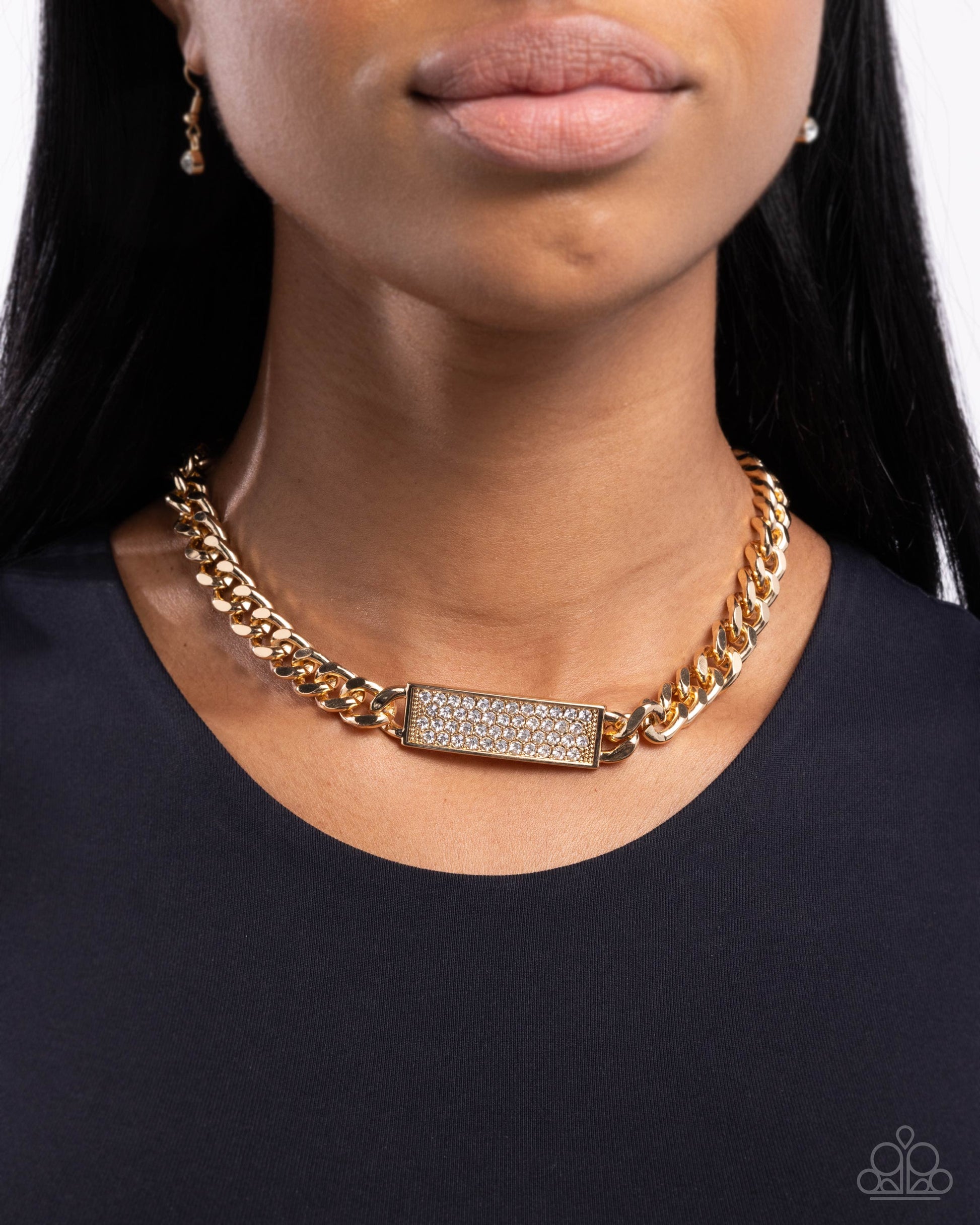 Rockstar Radiance - Gold Necklace - Paparazzi - Dare2bdazzlin N Jewelry