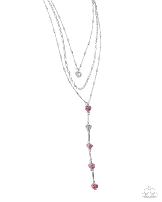 Valiant Valentine - Pink Necklace - Paparazzi - Dare2bdazzlin N Jewelry