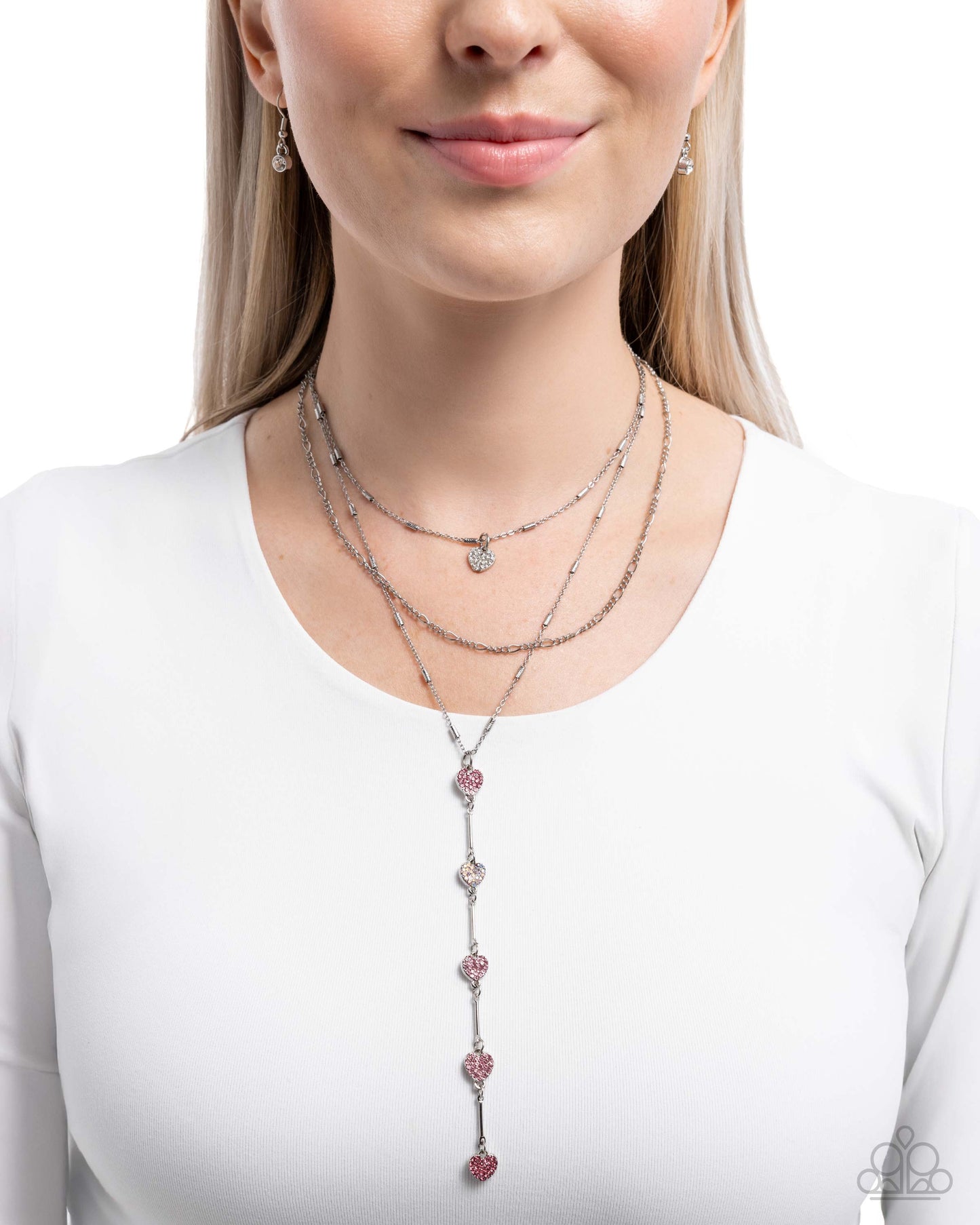Valiant Valentine - Pink Necklace - Paparazzi - Dare2bdazzlin N Jewelry