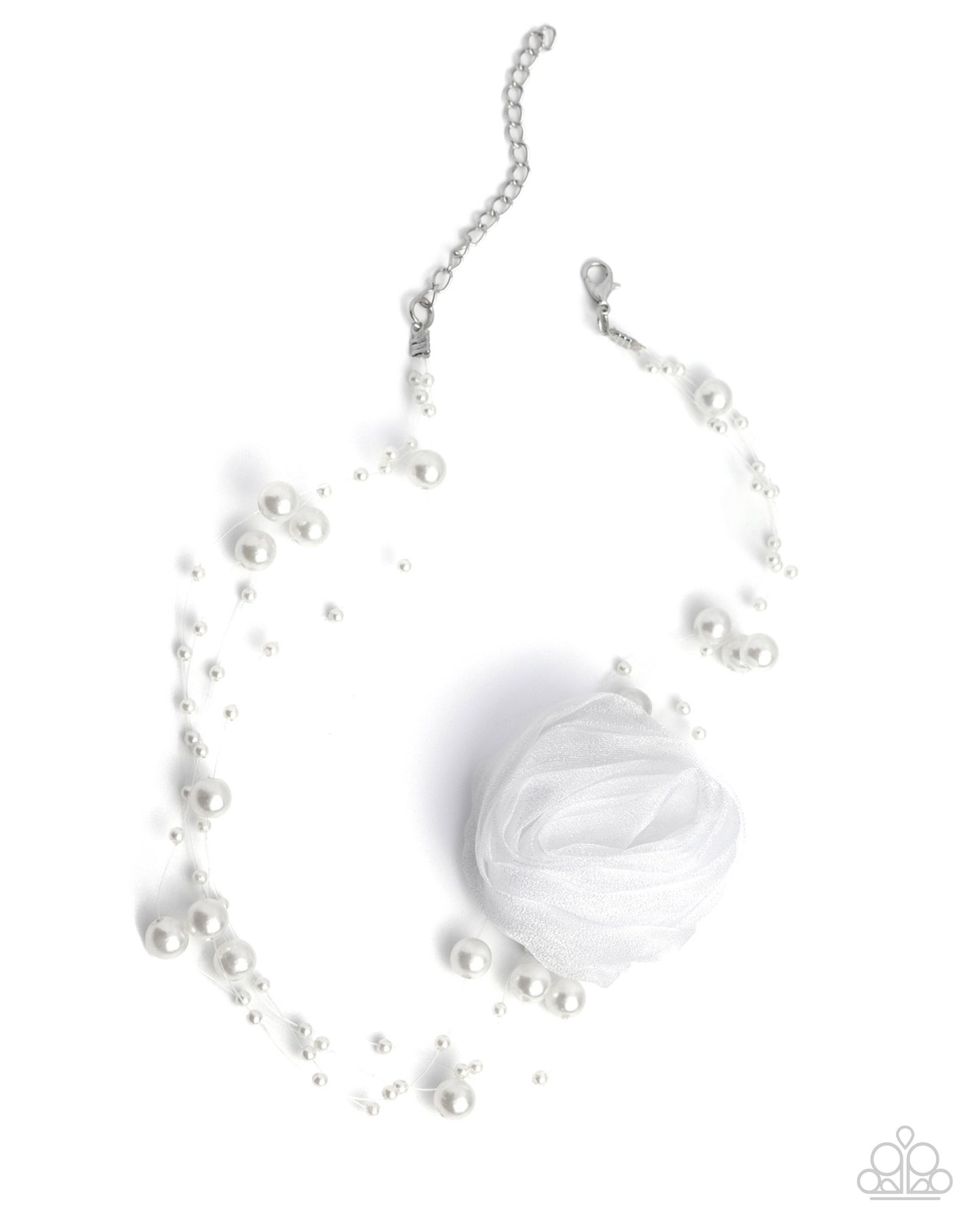 Delicate Debutante - White Necklace - Paparazzi - Dare2bdazzlin N Jewelry
