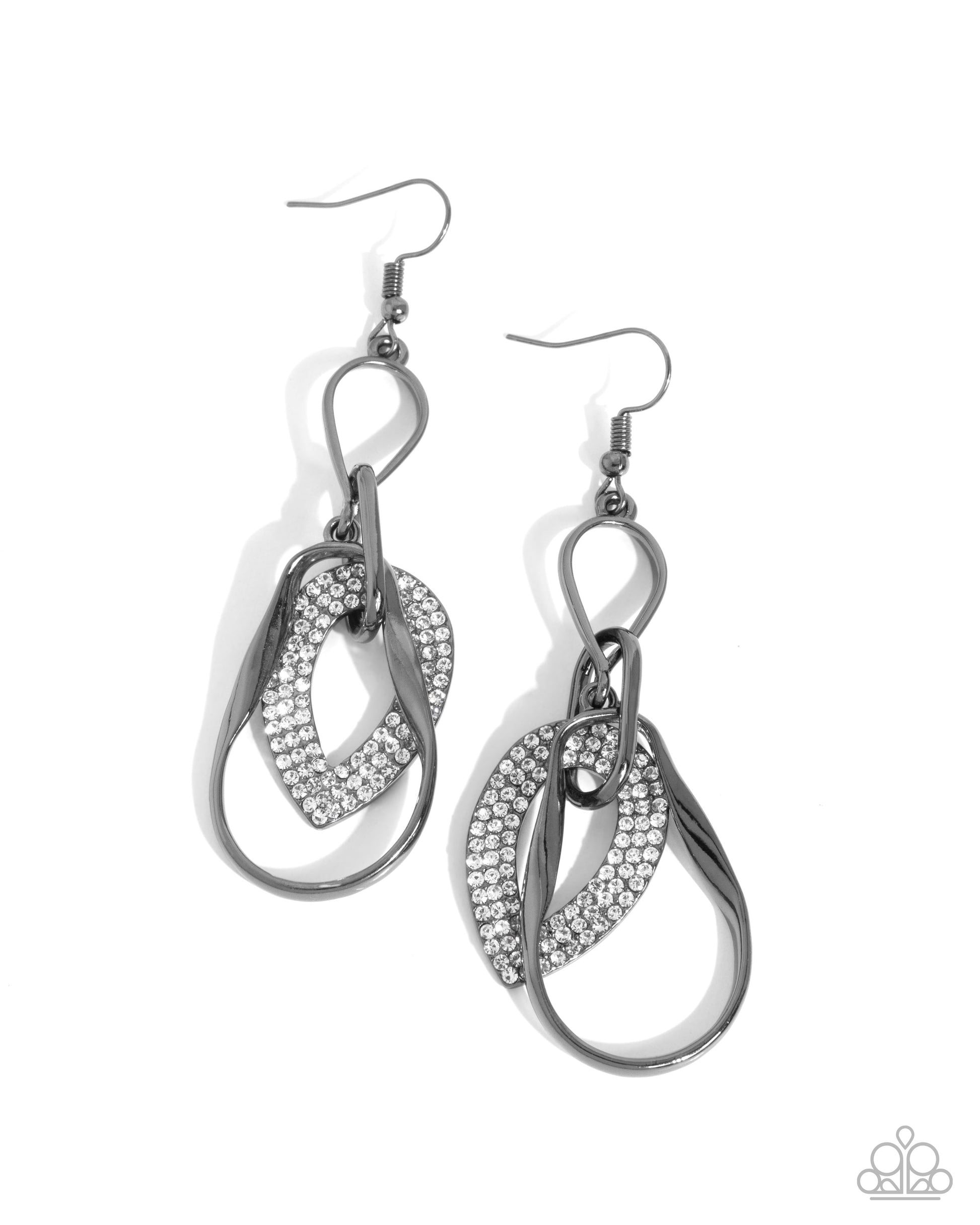 Teardrop Triumph - Black Earring - Paparazzi - Dare2bdazzlin N Jewelry