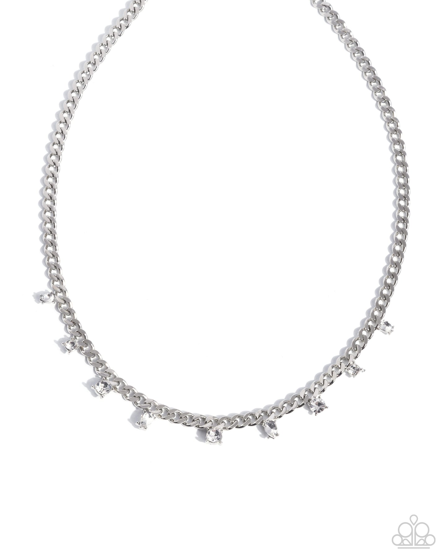 Rebellious Radiance - White Necklace - Paparazzi - Dare2bdazzlin N Jewelry