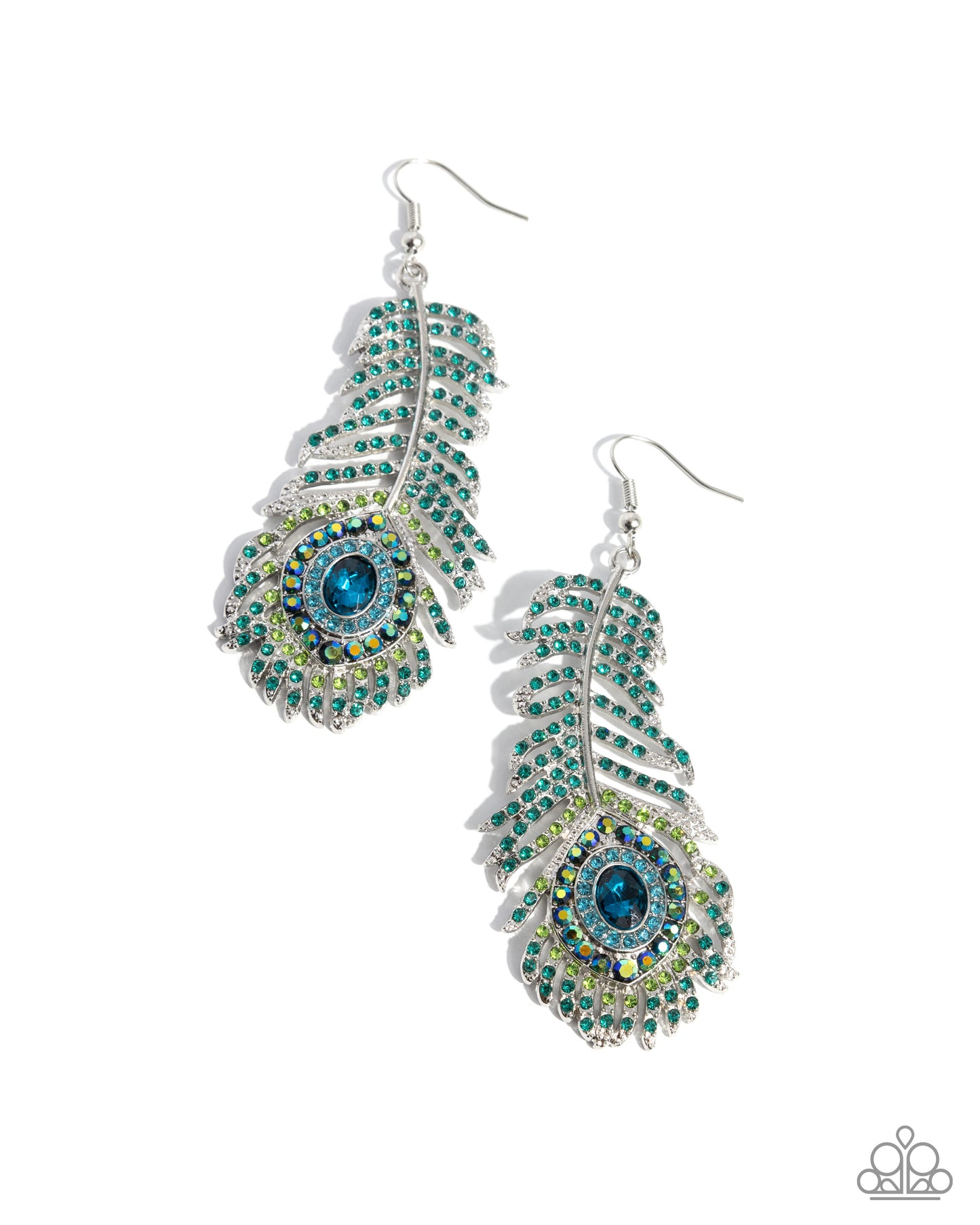 Prized Peacock - Green Earring - Paparazzi - Dare2bdazzlin N Jewelry