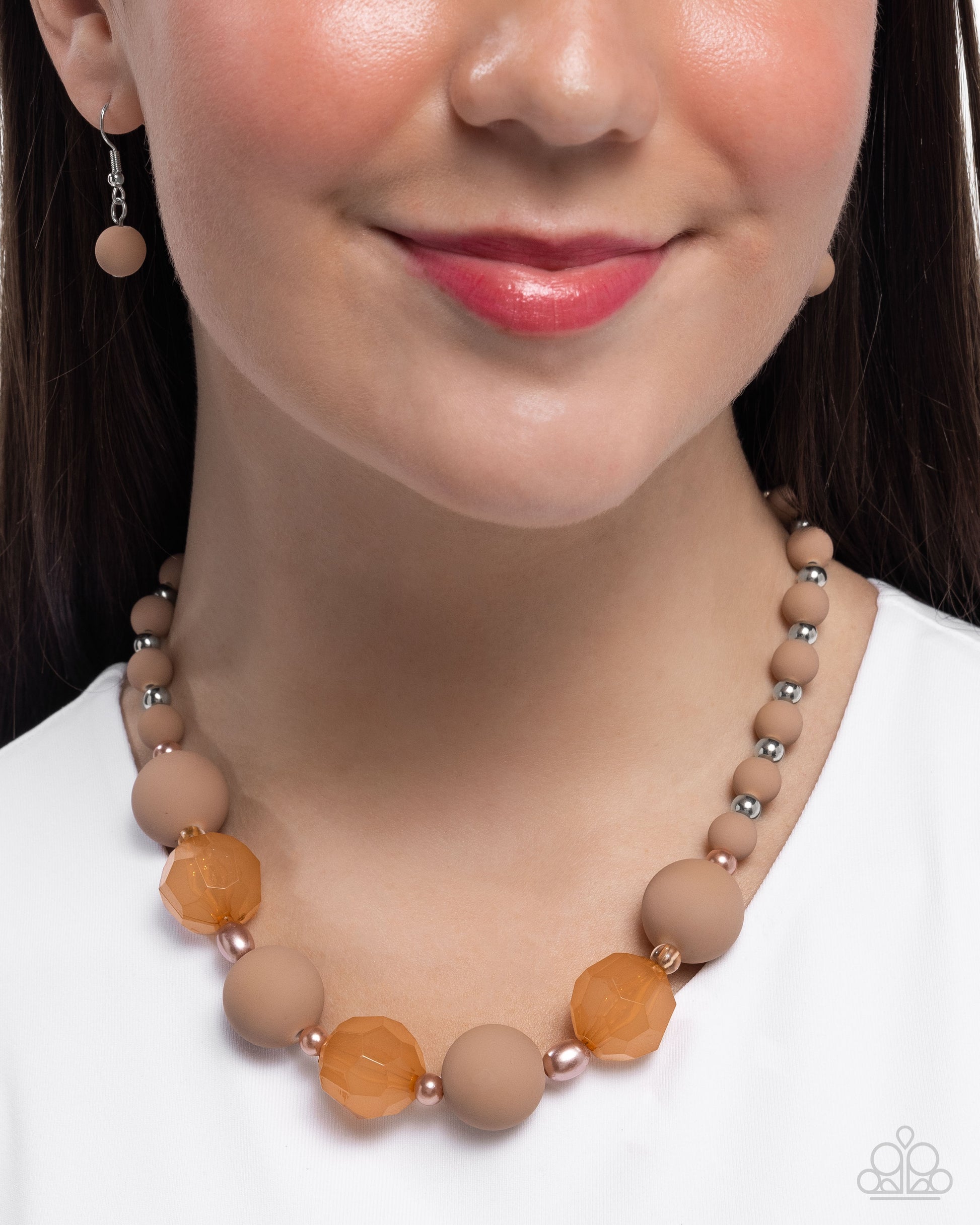 Suddenly Slanted - Brown Necklace - Paparazzi - Dare2bdazzlin N Jewelry