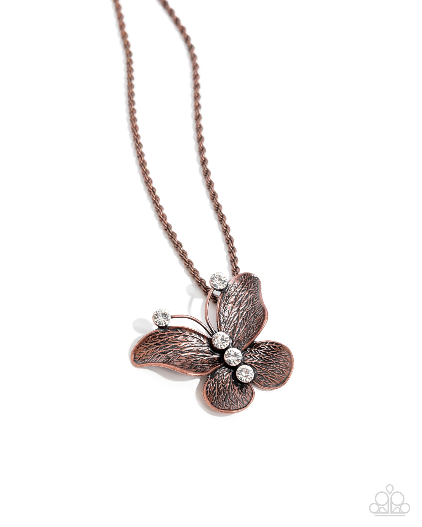 Flight Test - Copper Necklace - Paparazzi - Dare2bdazzlin N Jewelry