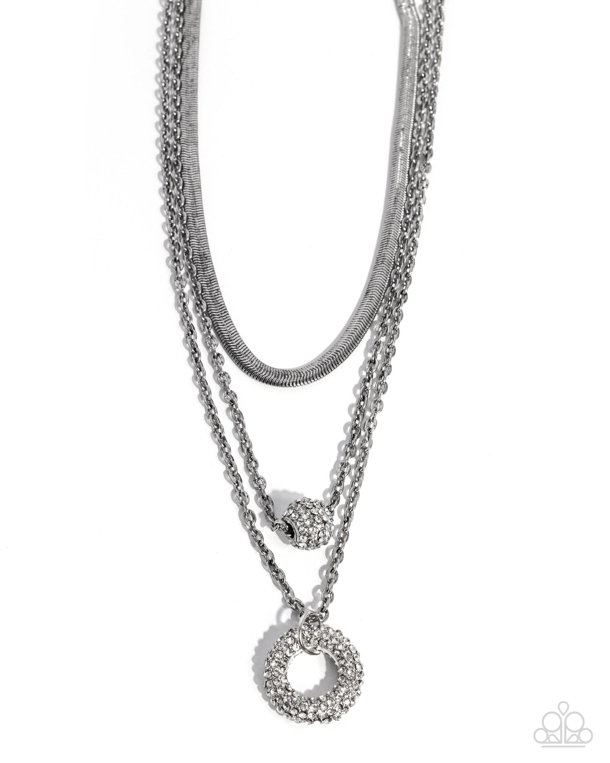 Dominant Dignity - White Necklace - Paparazzi - Dare2bdazzlin N Jewelry