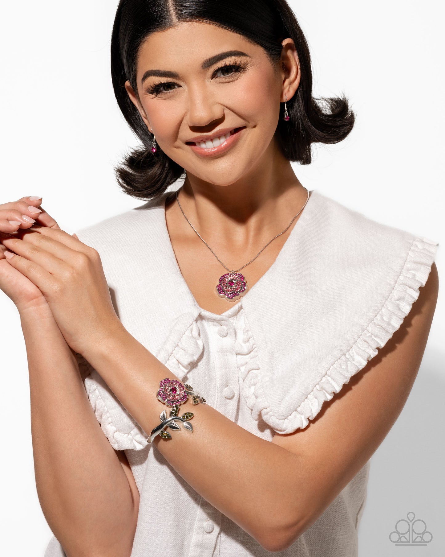 Blossoming Belle - Pink Necklace - Paparazzi - Dare2bdazzlin N Jewelry