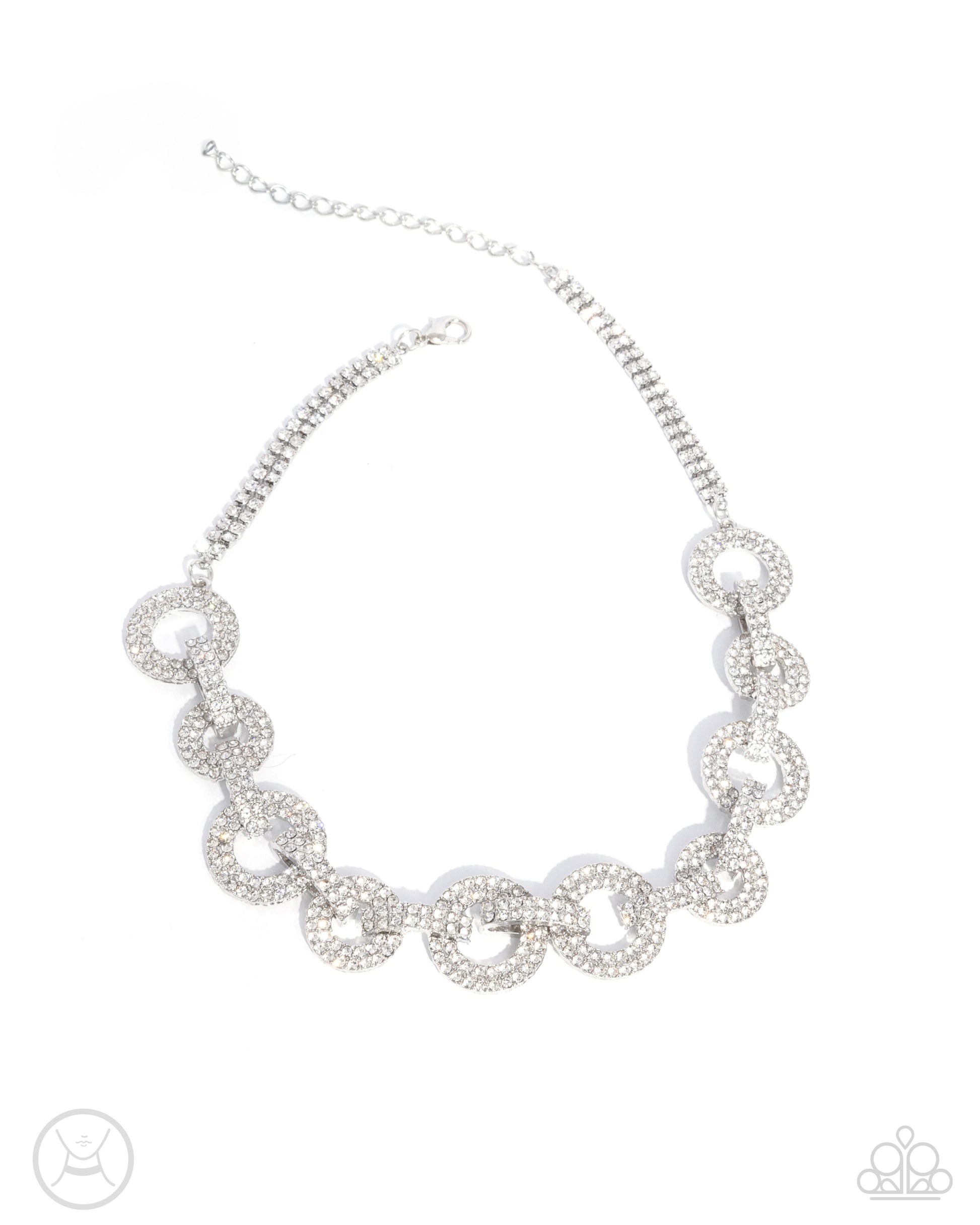 Elegant Embrace - White Necklace - Paparazzi - Dare2bdazzlin N Jewelry