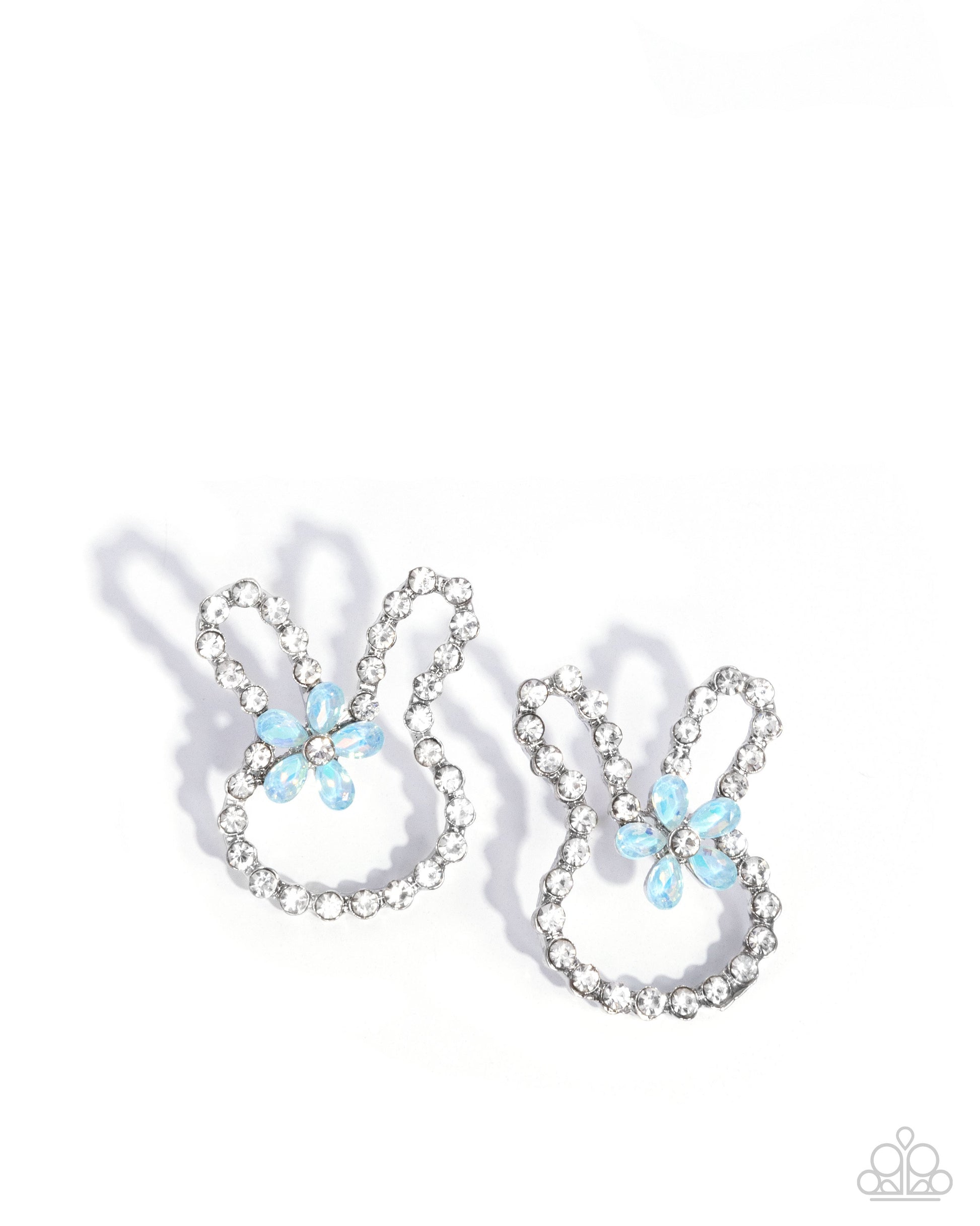Bunny Backdrop - Blue Post Earring - Paparazzi - Dare2bdazzlin N Jewelry
