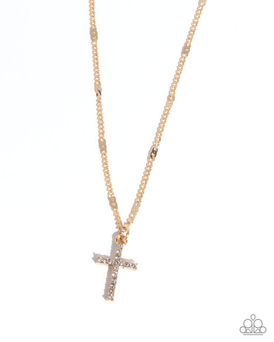 Endless Faith - Gold Necklace - Paparazzi - Dare2bdazzlin N Jewelry