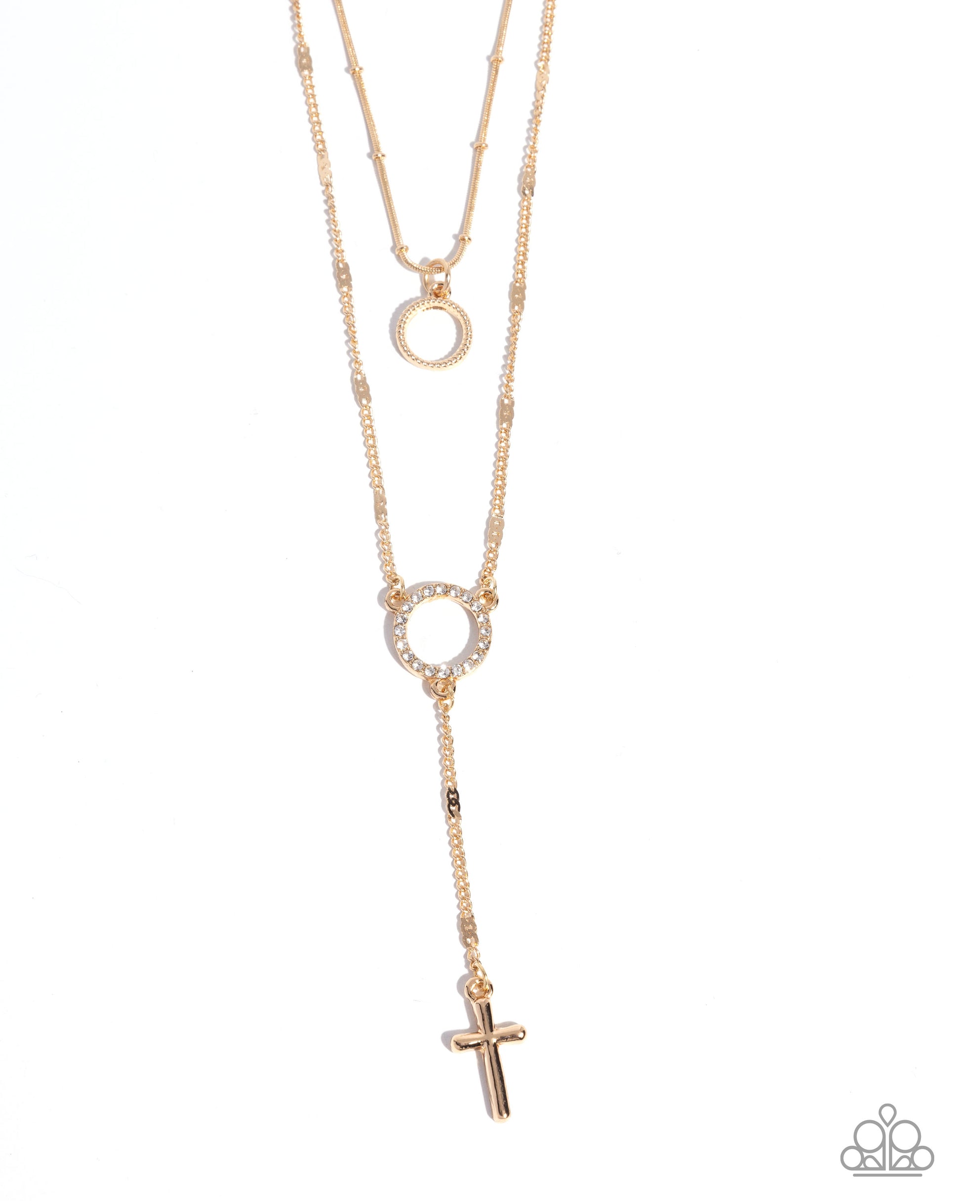 Faithfully Fierce - Gold Necklace - Paparazzi - Dare2bdazzlin N Jewelry