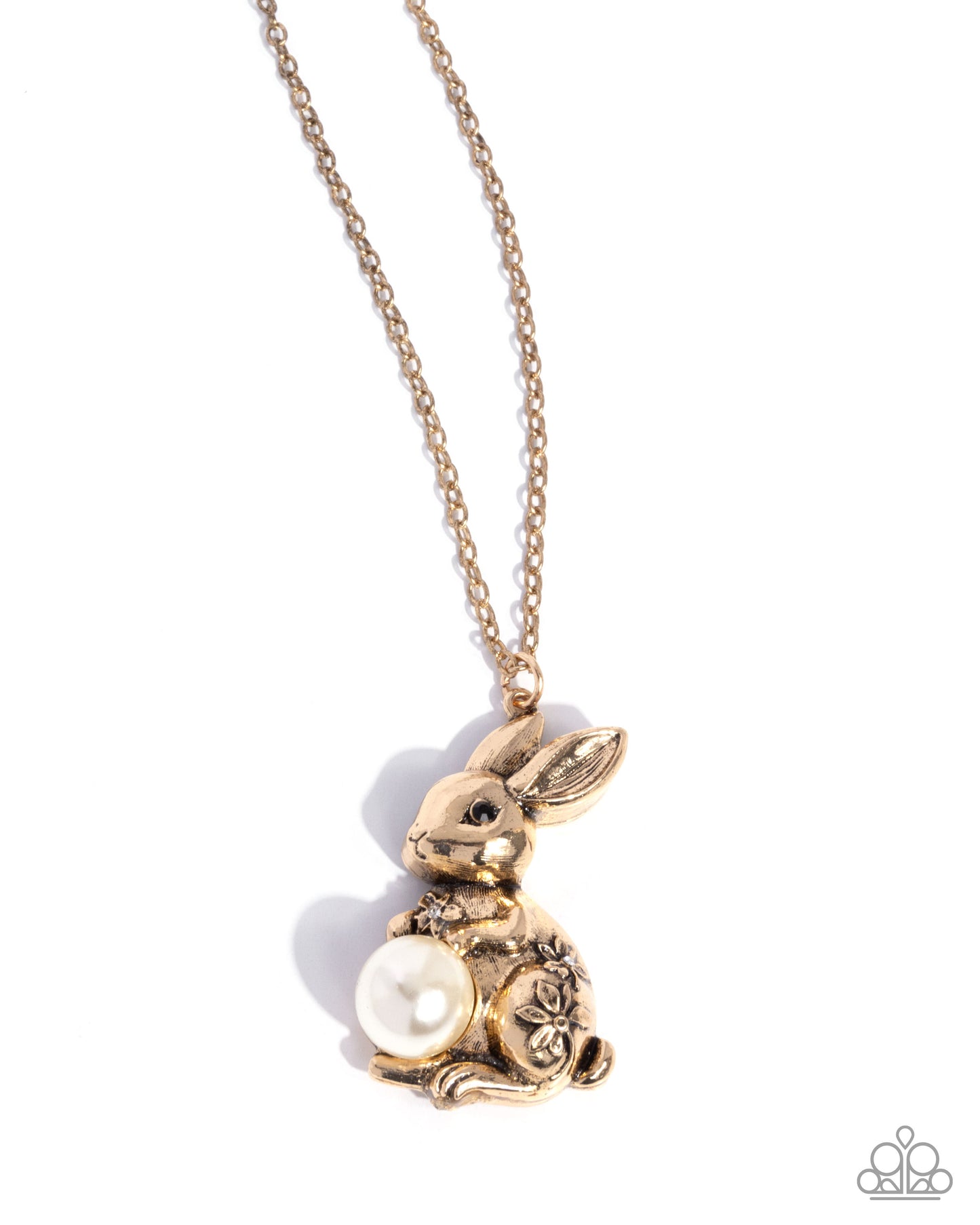 Easter Bunny - Gold Necklace - Paparazzi - Dare2bdazzlin N Jewelry