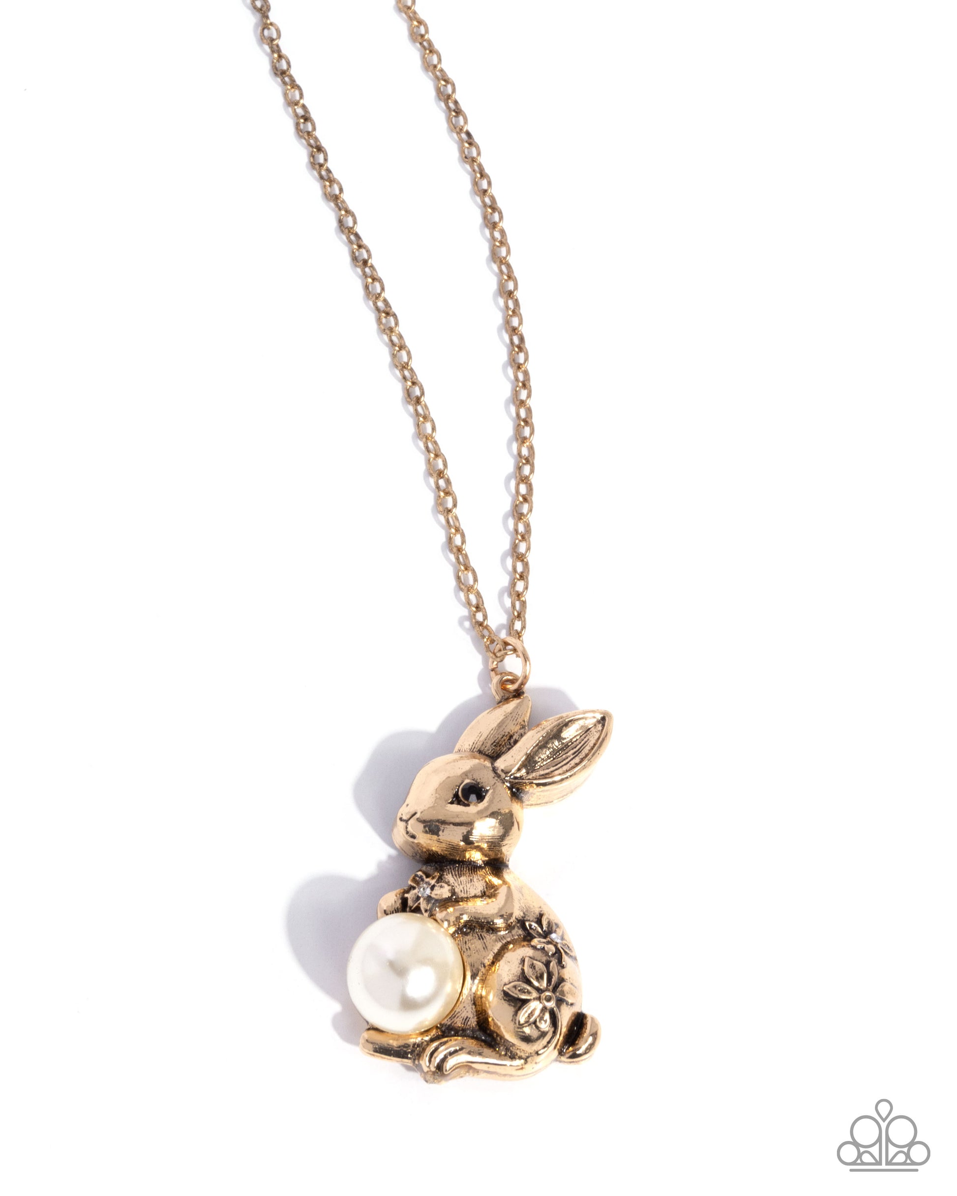 Easter Bunny - Gold Necklace - Paparazzi - Dare2bdazzlin N Jewelry