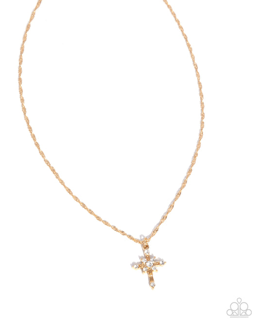 Graceful Glory - Gold Necklace - Paparazzi - Dare2bdazzlin N Jewelry