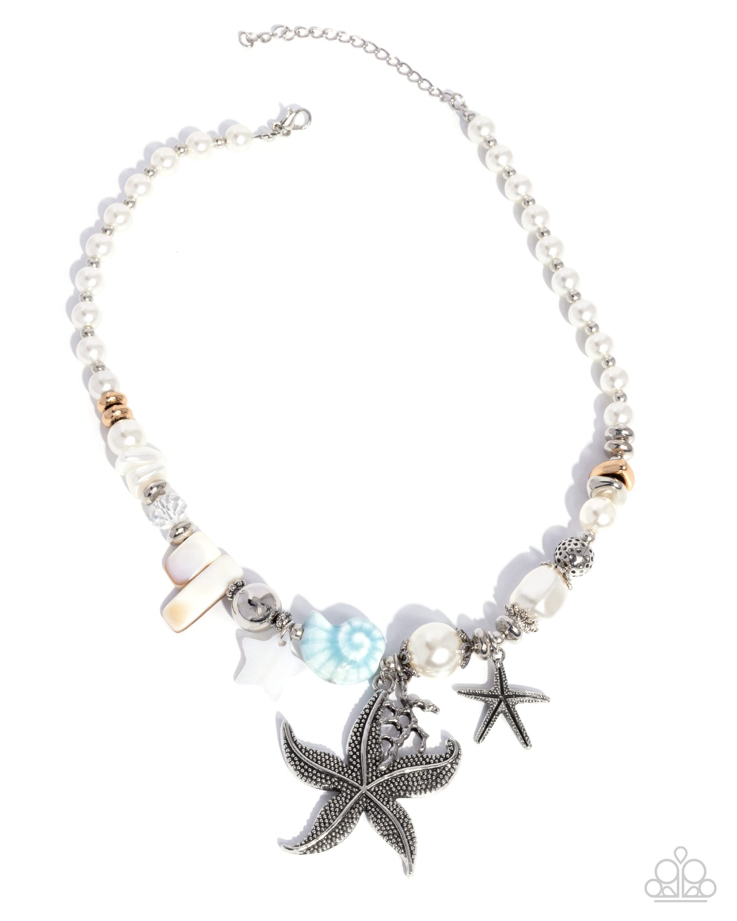 Coastal Cameo - Blue Necklace - Paparazzi - Dare2bdazzlin N Jewelry