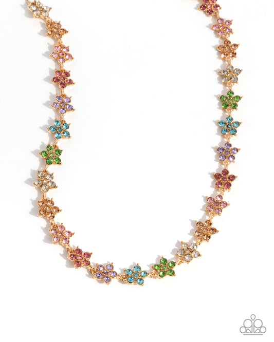 Floral Field - Multi Choker - Paparazzi - Dare2bdazzlin N Jewelry