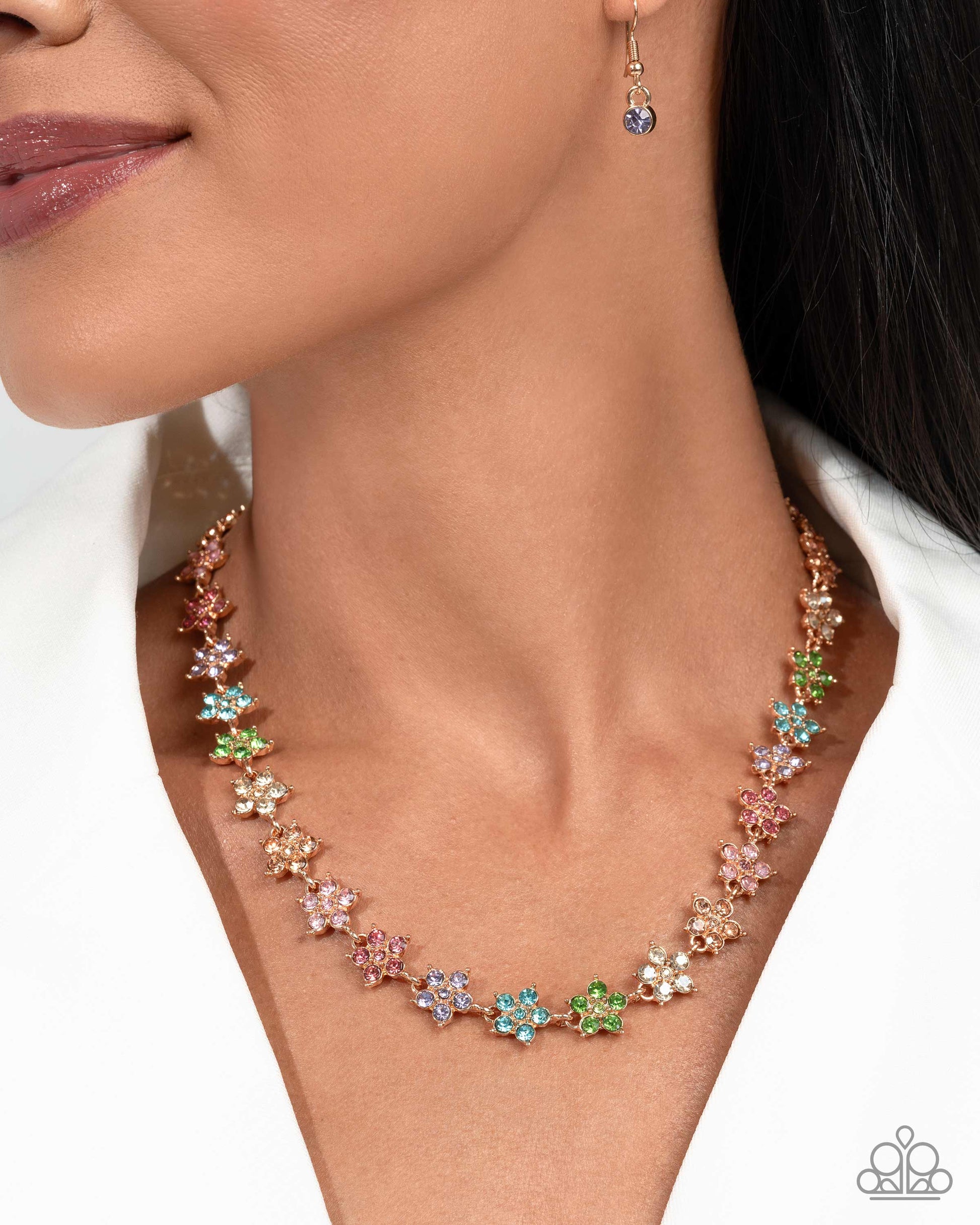 Floral Field - Multi Choker - Paparazzi - Dare2bdazzlin N Jewelry