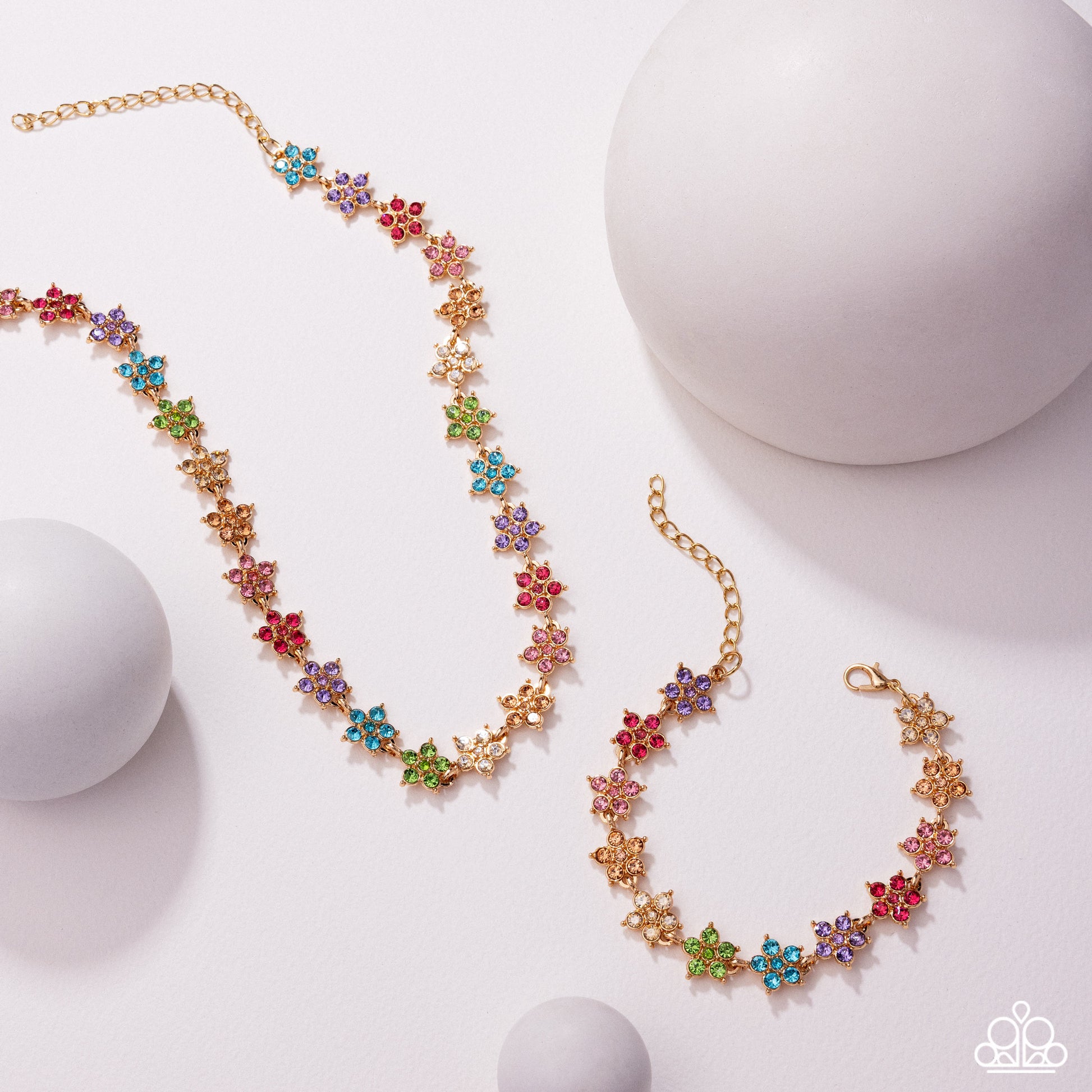 Floral Field - Multi Choker - Paparazzi - Dare2bdazzlin N Jewelry