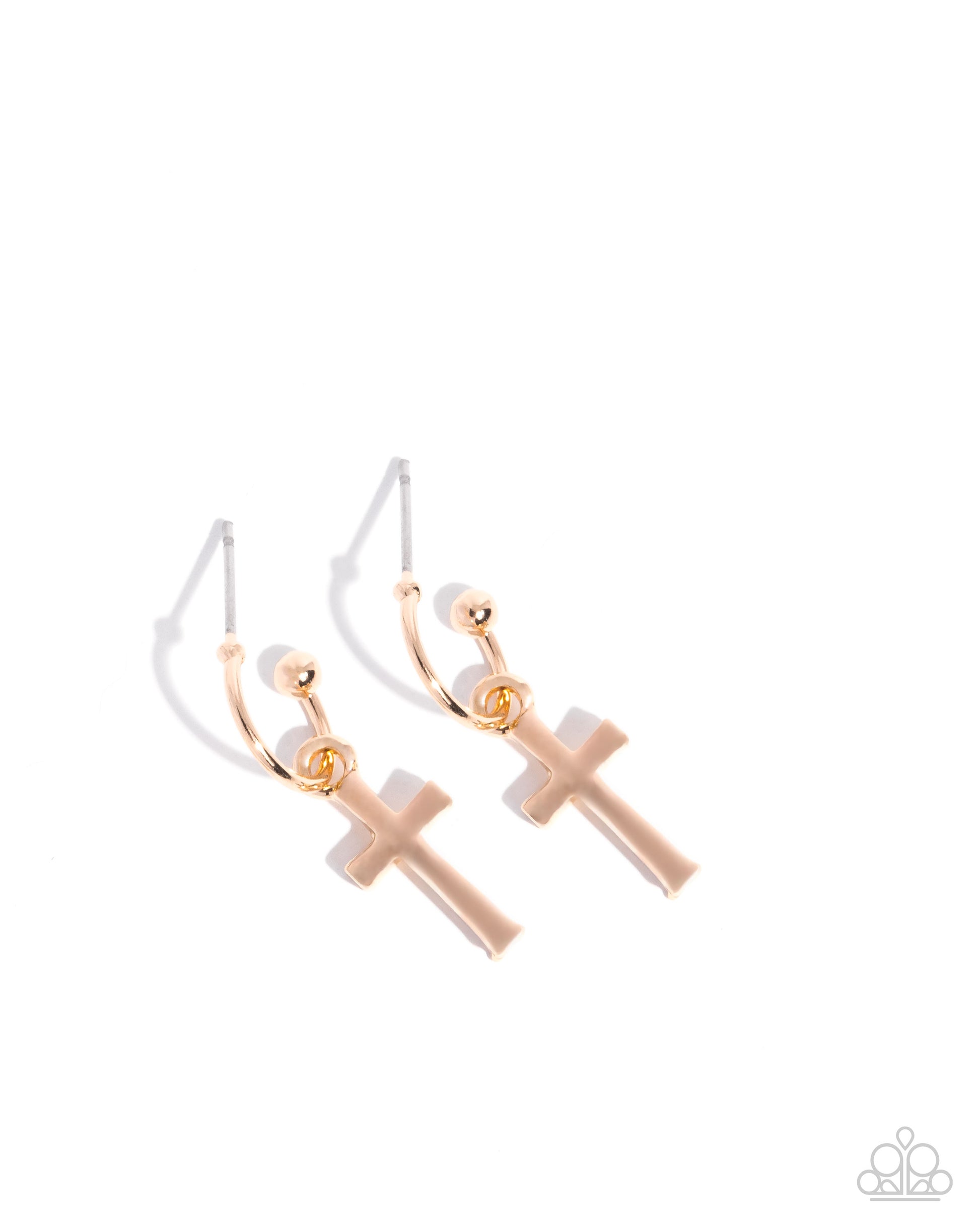 Daily Divinity - Gold Hoop Earring - Paparazzi - Dare2bdazzlin N Jewelry