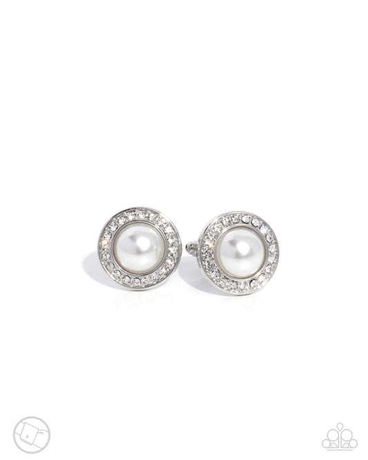 Protective Pearls - White Cuff Links - Paparazzi - Dare2bdazzlin N Jewelry
