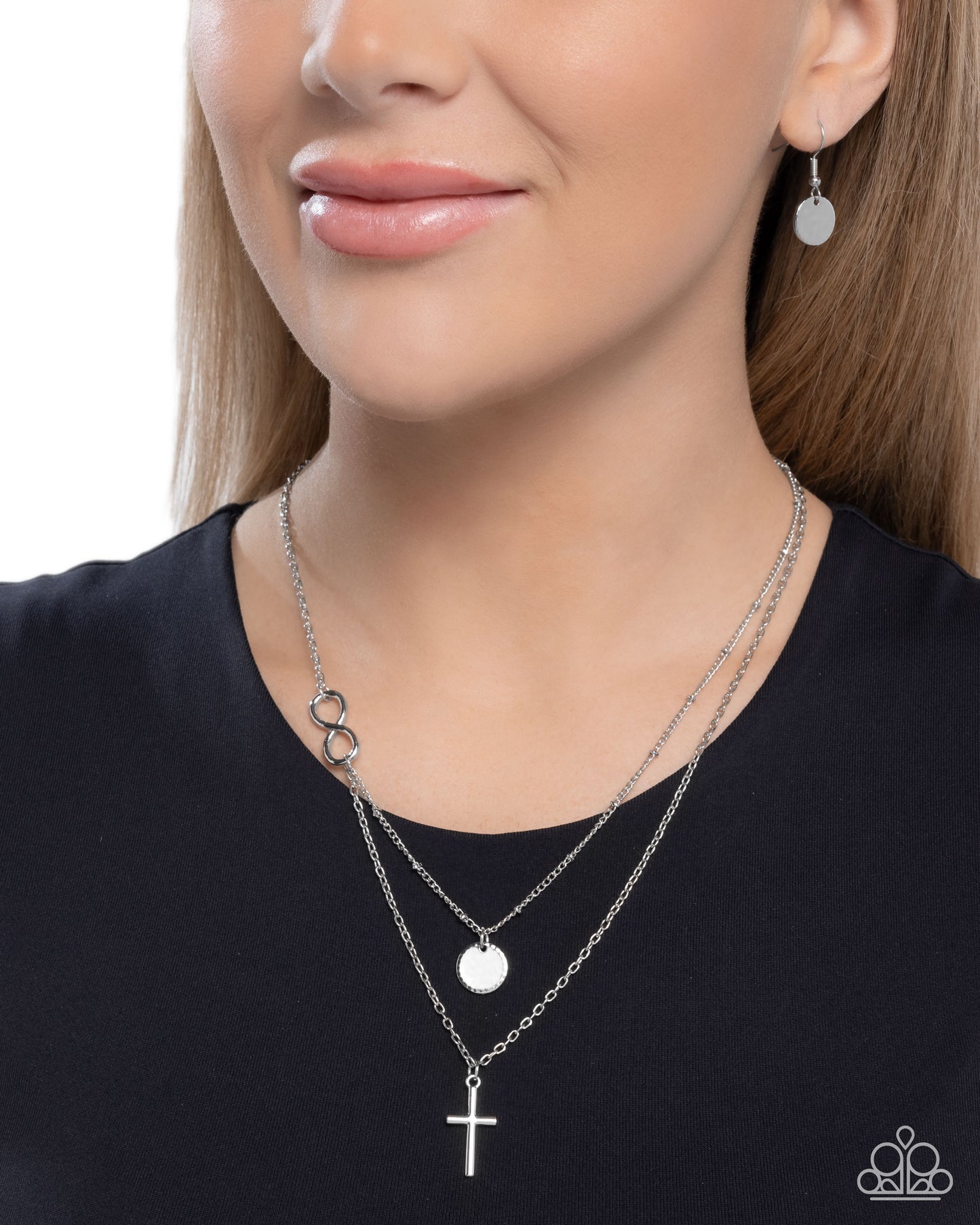 Eternal Embrace - Silver Necklace - Paparazzi - Dare2bdazzlin N Jewelry