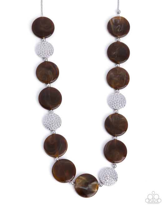 Swatch Shimmer - Brown Necklace - Paparazzi - Dare2bdazzlin N Jewelry