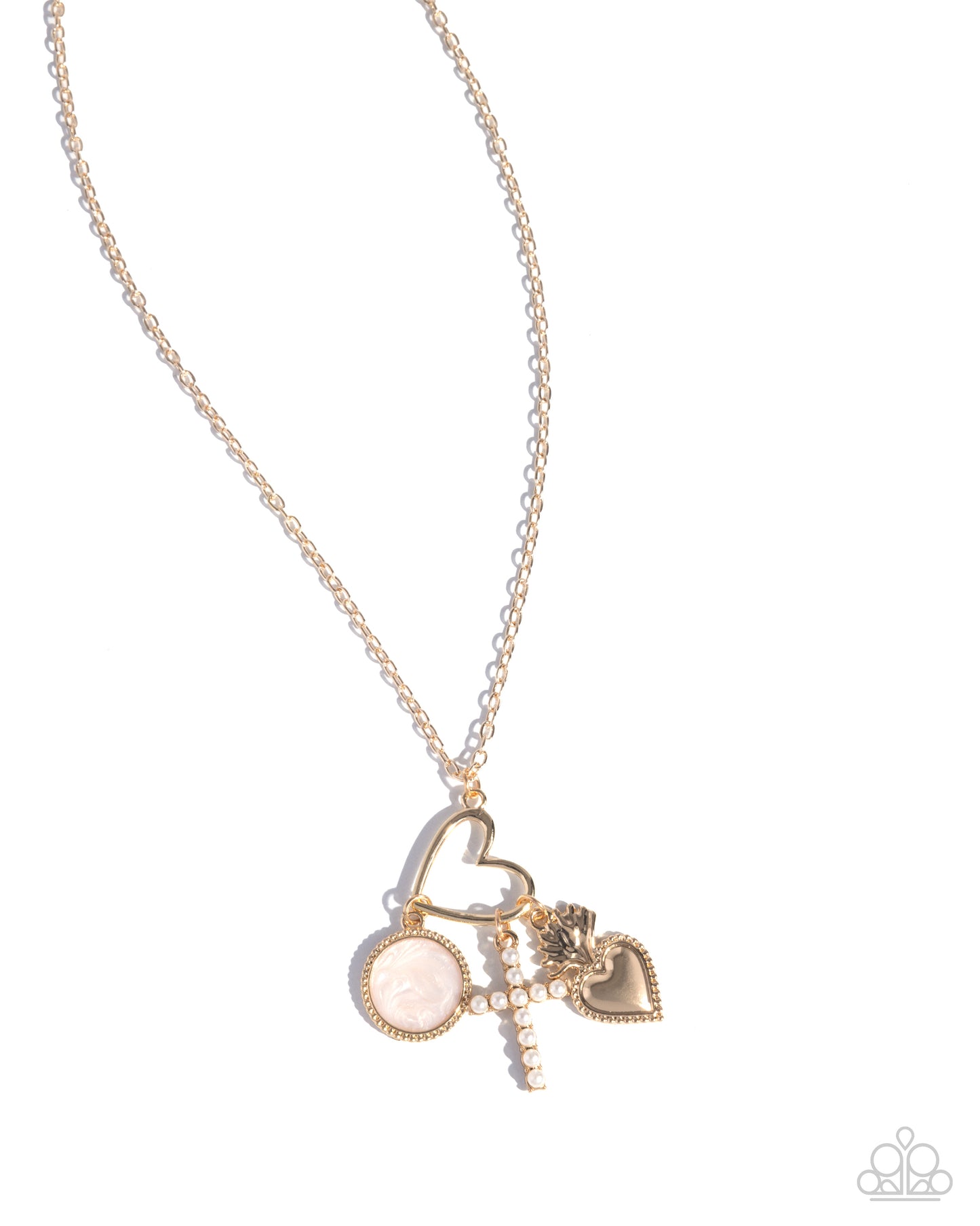 Purely Blessed - Gold Necklace - Paparazzi - Dare2bdazzlin N Jewelry