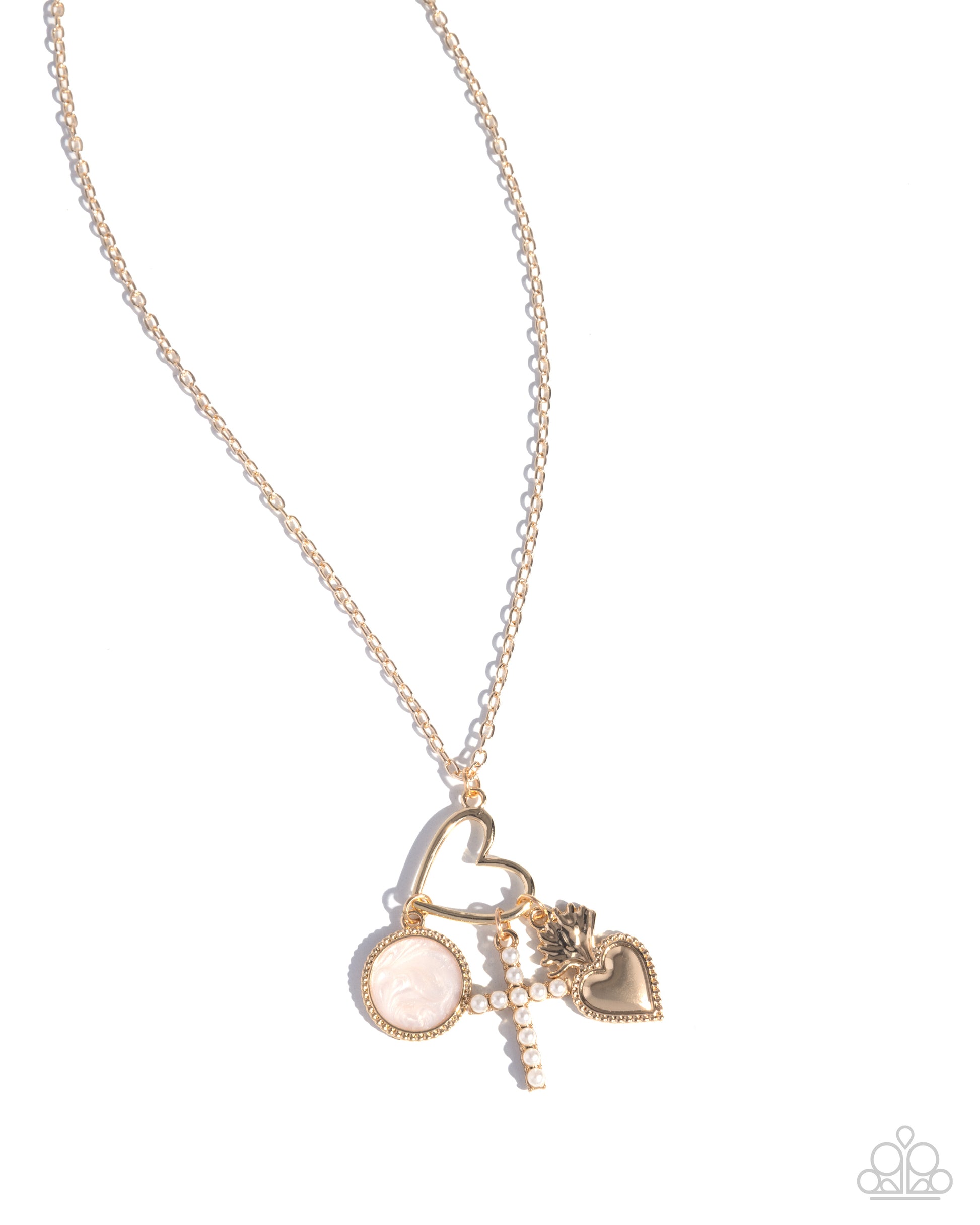 Purely Blessed - Gold Necklace - Paparazzi - Dare2bdazzlin N Jewelry