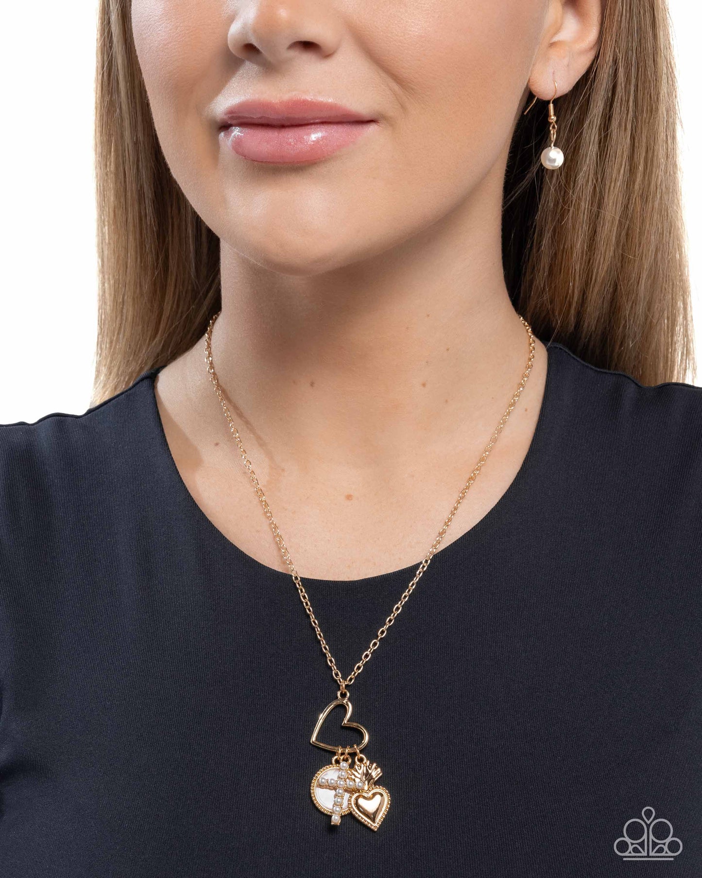 Purely Blessed - Gold Necklace - Paparazzi - Dare2bdazzlin N Jewelry