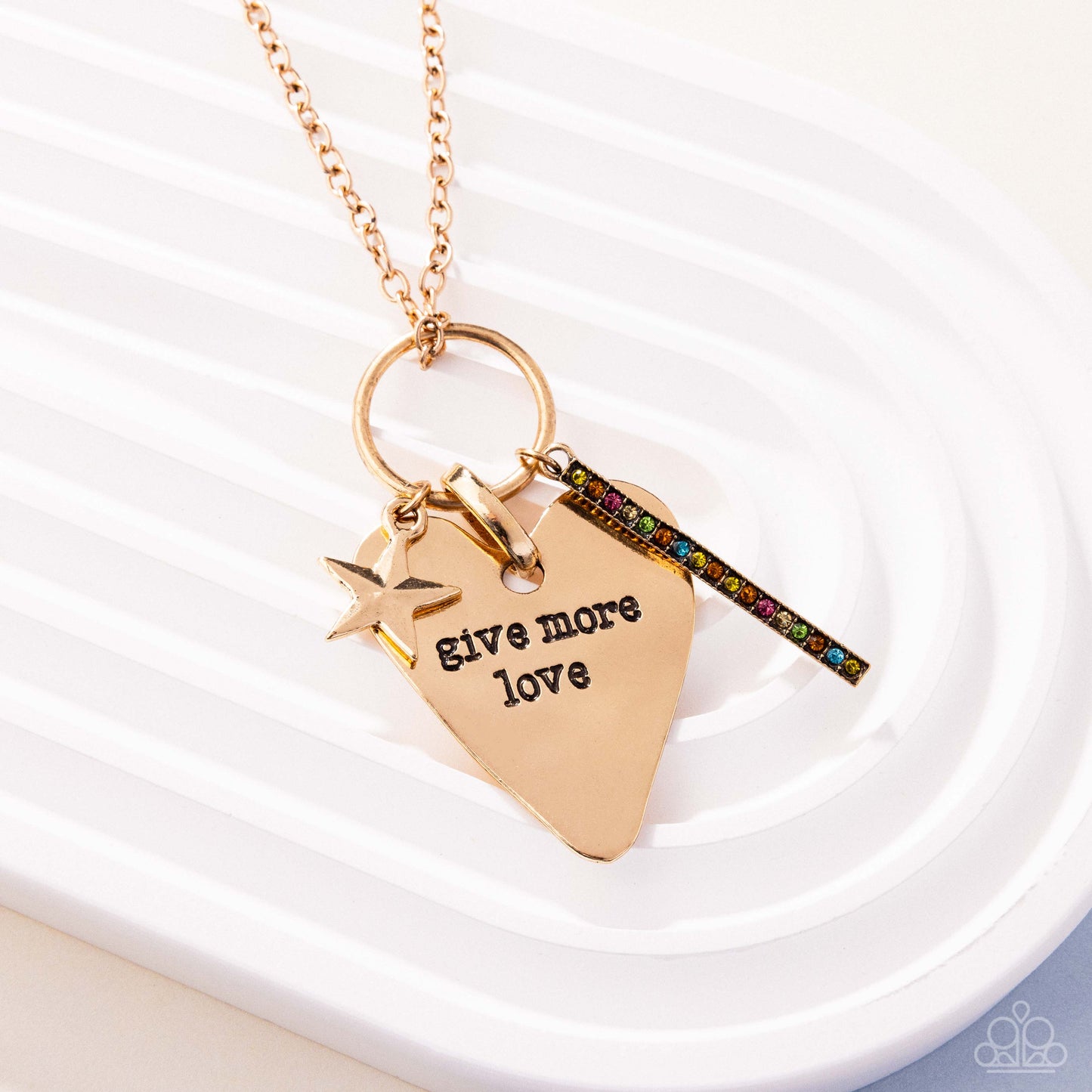 Give More Affection - Yellow Necklace - Paparazzi - Dare2bdazzlin N Jewelry