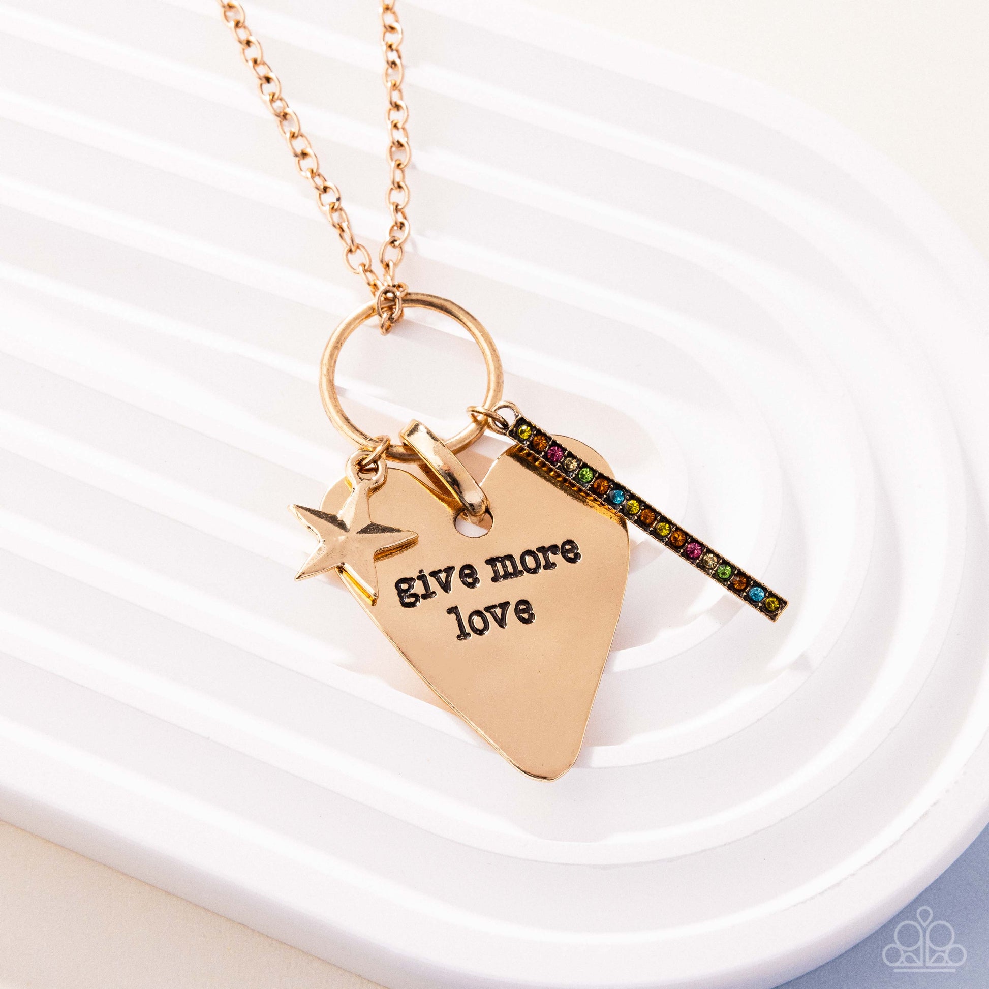 Give More Affection - Yellow Necklace - Paparazzi - Dare2bdazzlin N Jewelry