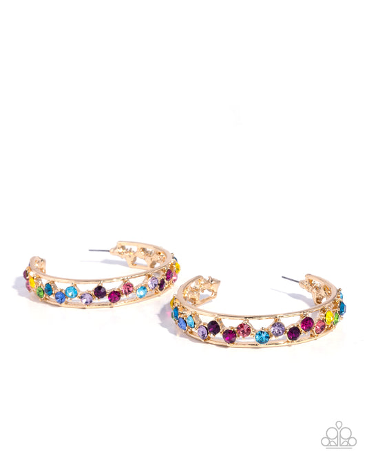 Scattered Sophistication - Multi Hoop Earring - Paparazzi - Dare2bdazzlin N Jewelry
